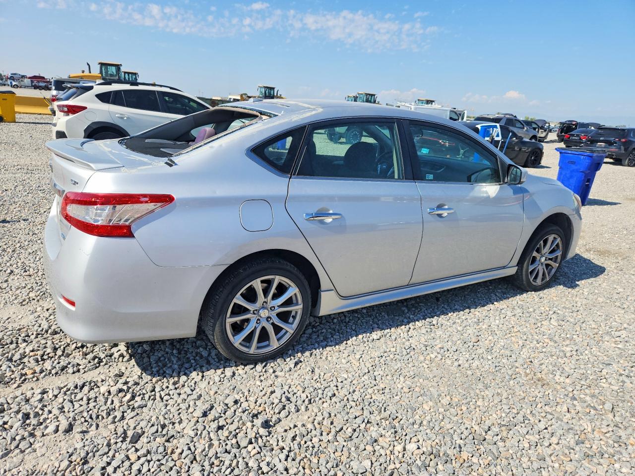2013 Nissan Sentra S Silver vin: 3N1AB7AP9DL718323