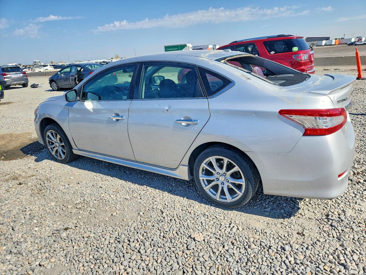 2013 Nissan Sentra S Silver vin: 3N1AB7AP9DL718323