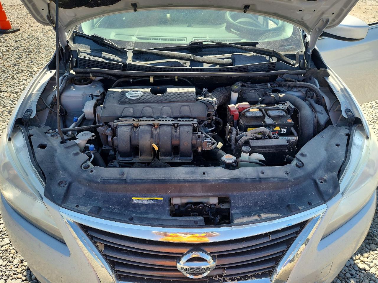 2013 Nissan Sentra S Silver vin: 3N1AB7AP9DL718323