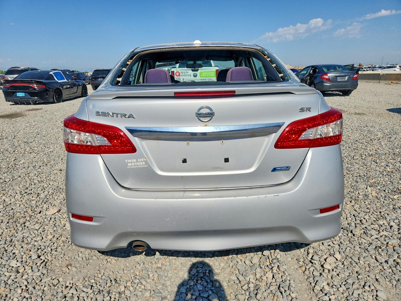 2013 Nissan Sentra S Silver vin: 3N1AB7AP9DL718323
