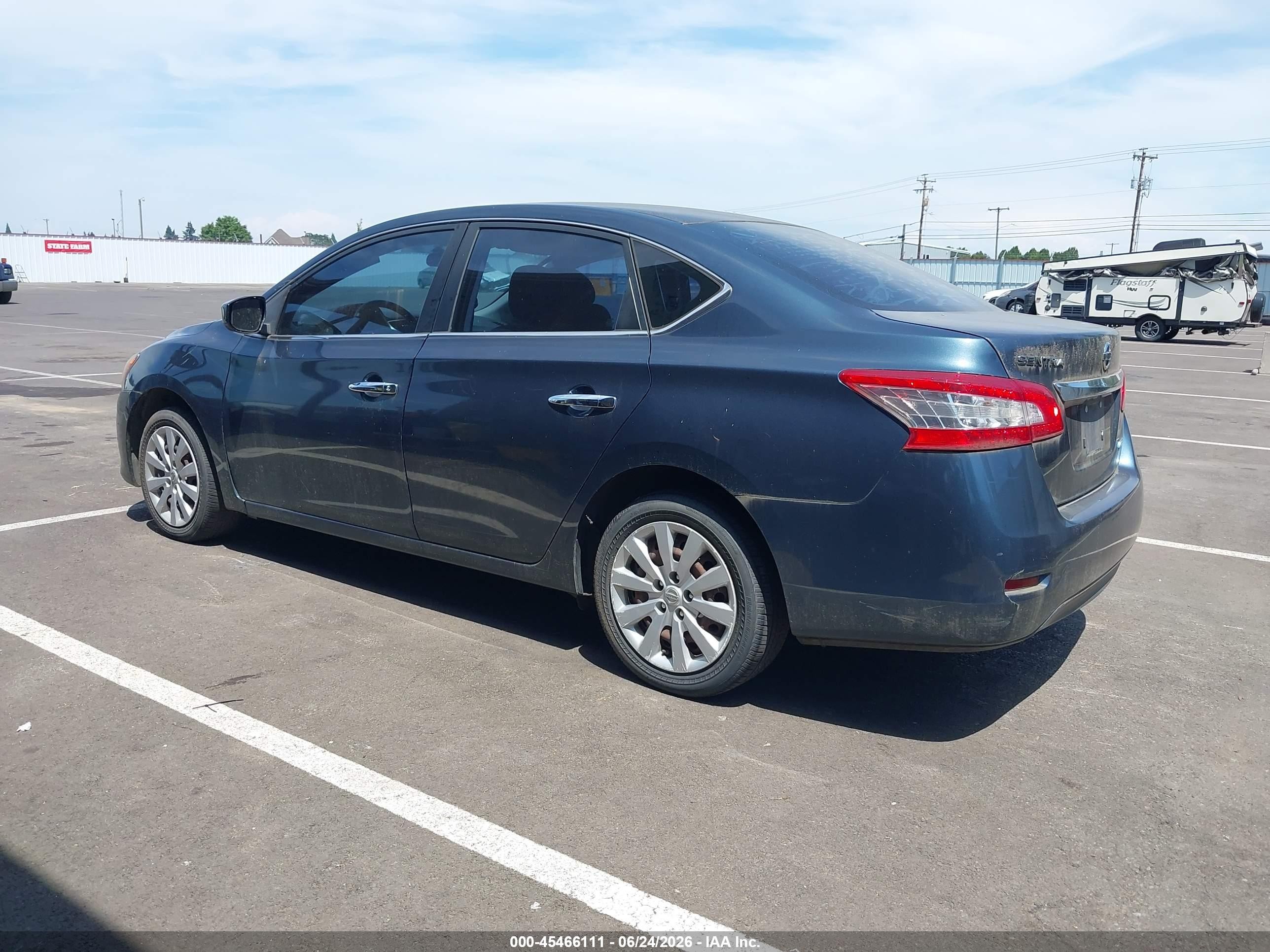 2013 Nissan Sentra Sv Dark Blue vin: 3N1AB7AP9DL732836