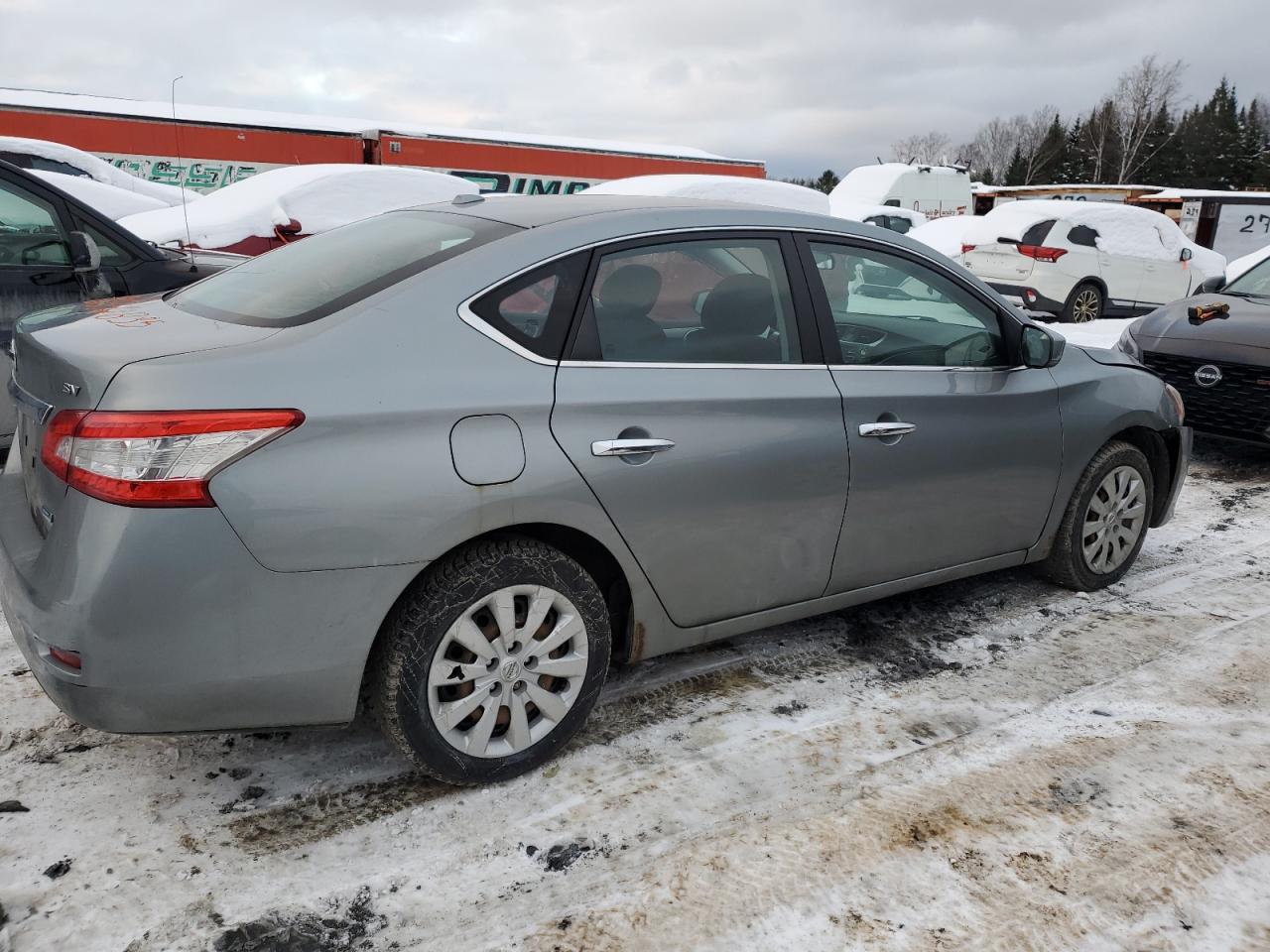 2013 Nissan Sentra S Silver vin: 3N1AB7AP9DL743500