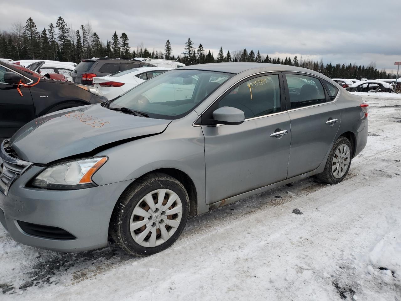 2013 Nissan Sentra S Silver vin: 3N1AB7AP9DL743500