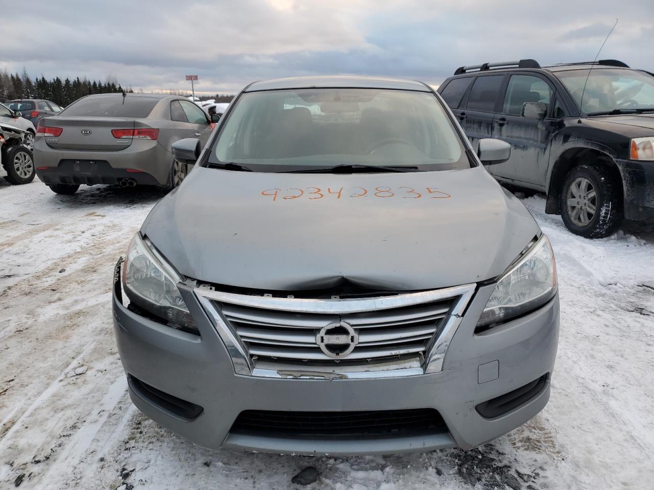 2013 Nissan Sentra S Silver vin: 3N1AB7AP9DL743500