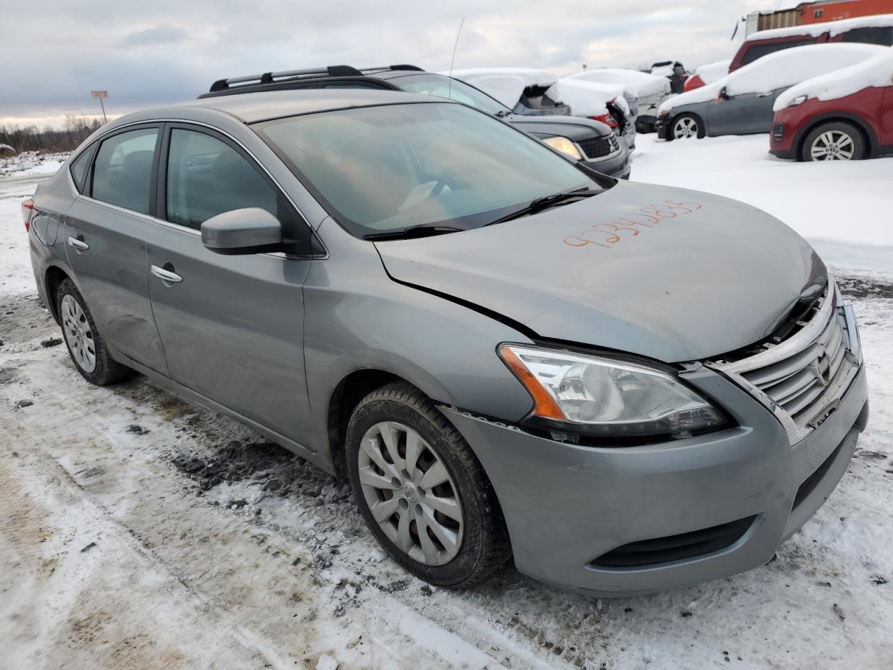 2013 Nissan Sentra S Silver vin: 3N1AB7AP9DL743500