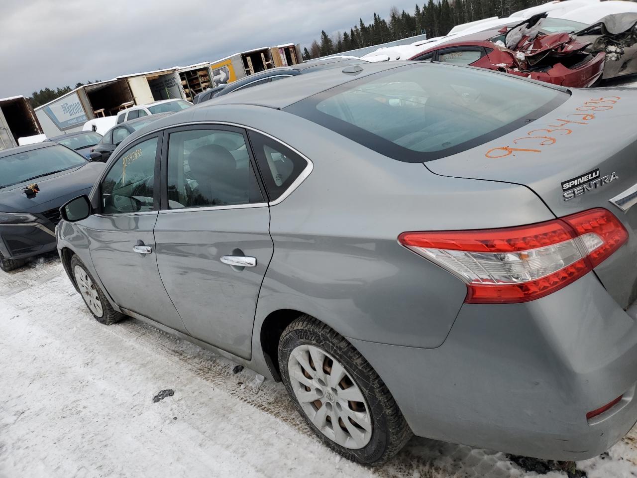 2013 Nissan Sentra S Silver vin: 3N1AB7AP9DL743500