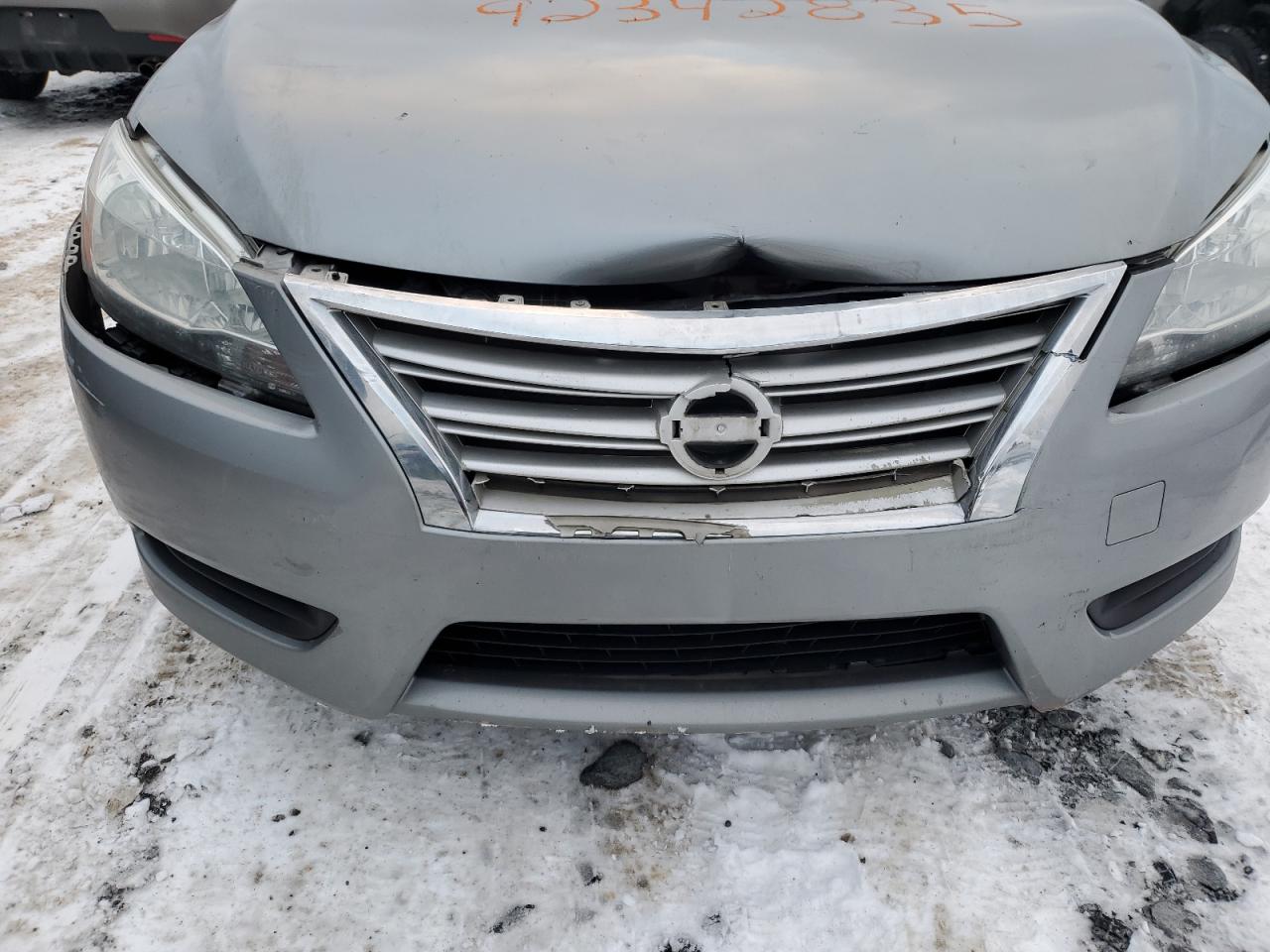 2013 Nissan Sentra S Silver vin: 3N1AB7AP9DL743500