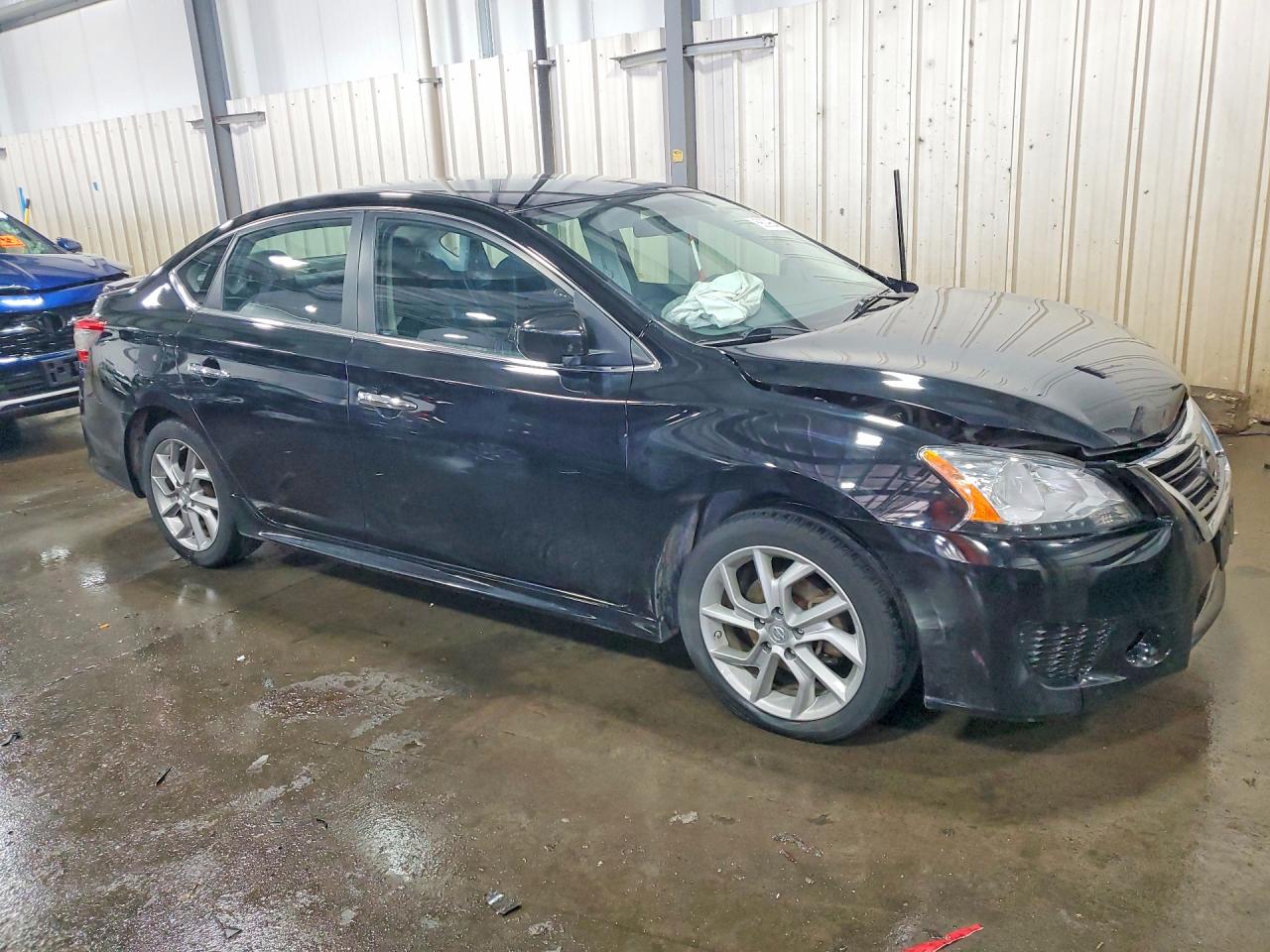 2013 Nissan Sentra S Black vin: 3N1AB7AP9DL747577