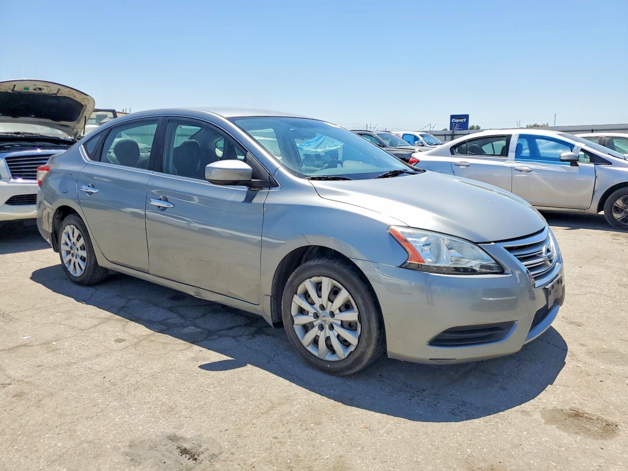 2013 Nissan Sentra S Серый vin: 3N1AB7AP9DL755999