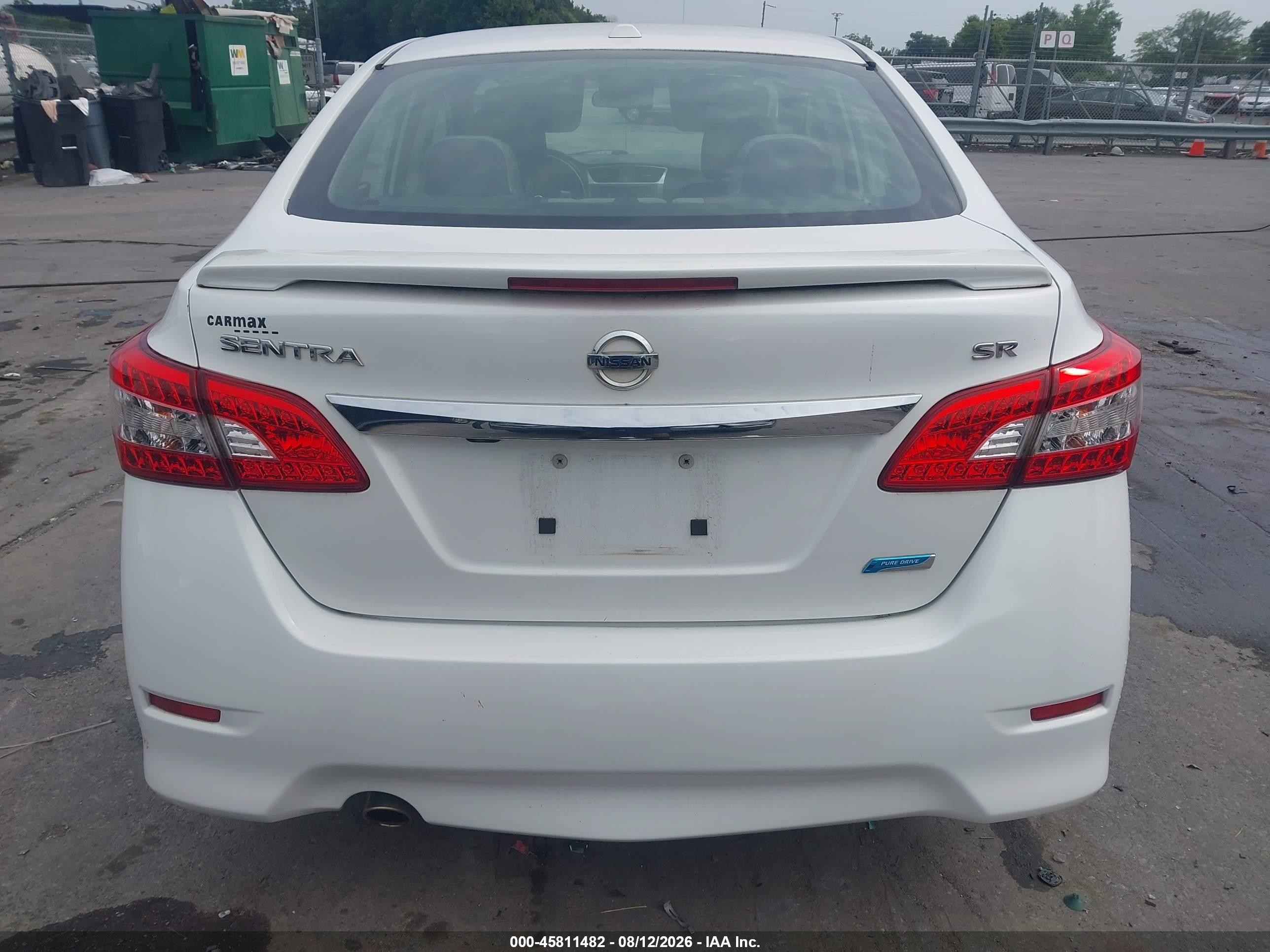 2013 Nissan Sentra Sr White vin: 3N1AB7AP9DL757235