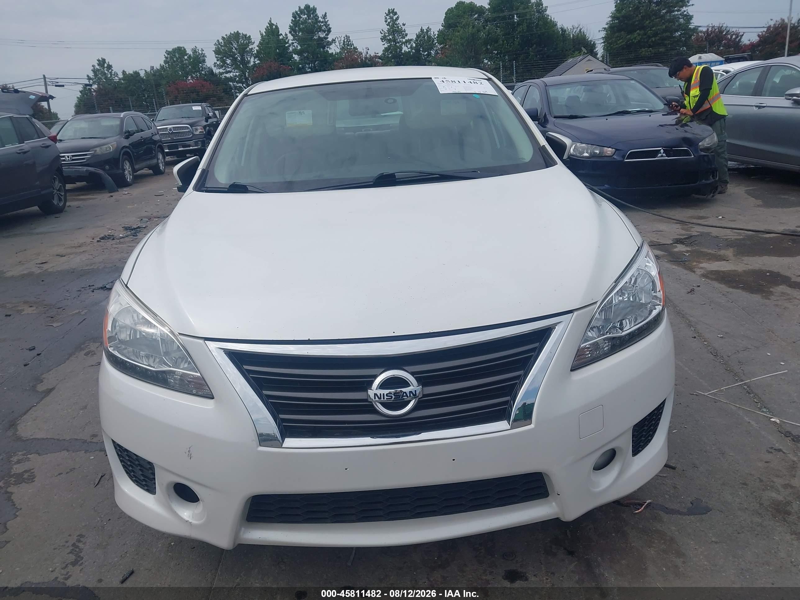2013 Nissan Sentra Sr White vin: 3N1AB7AP9DL757235