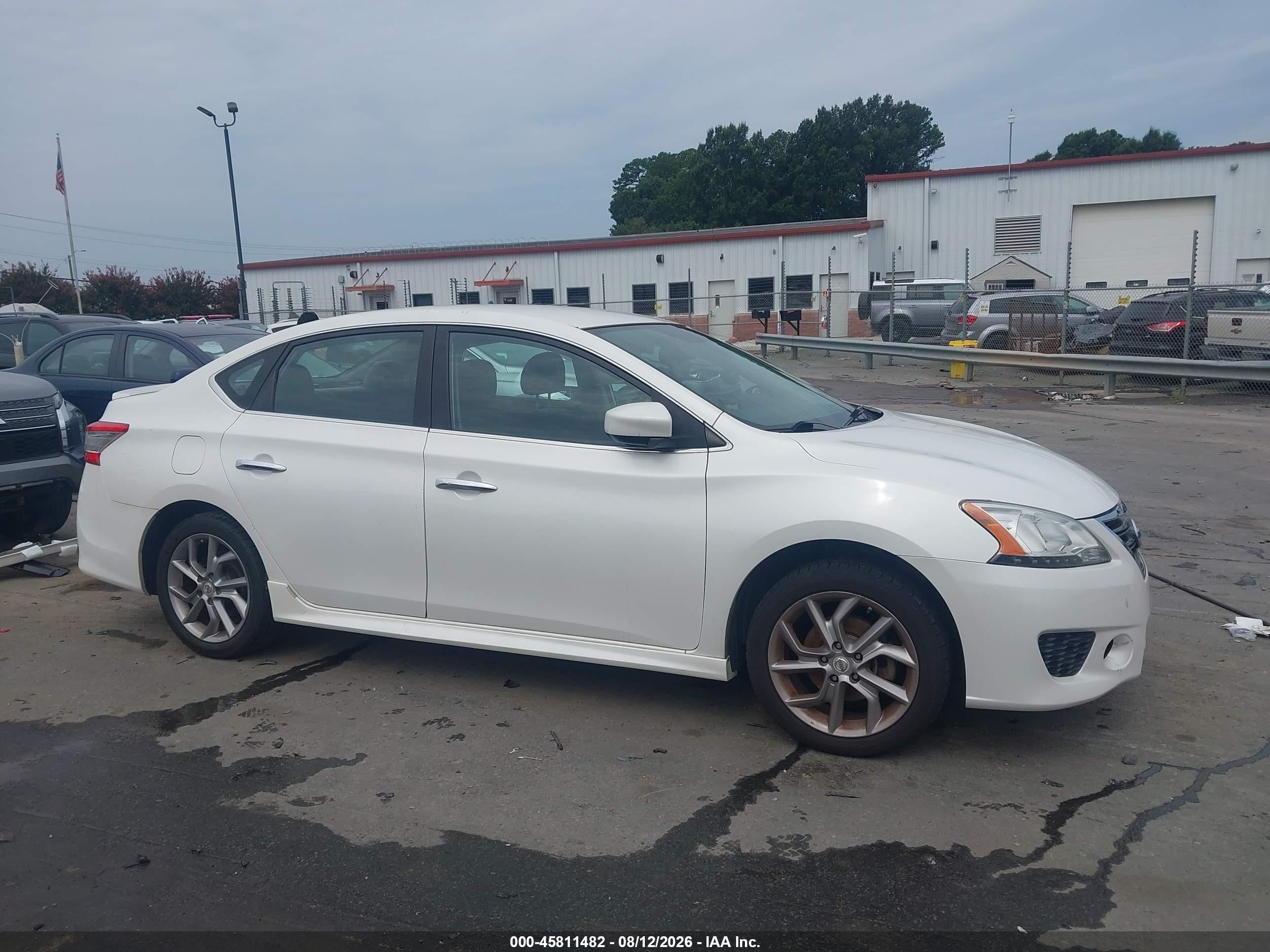 2013 Nissan Sentra Sr White vin: 3N1AB7AP9DL757235