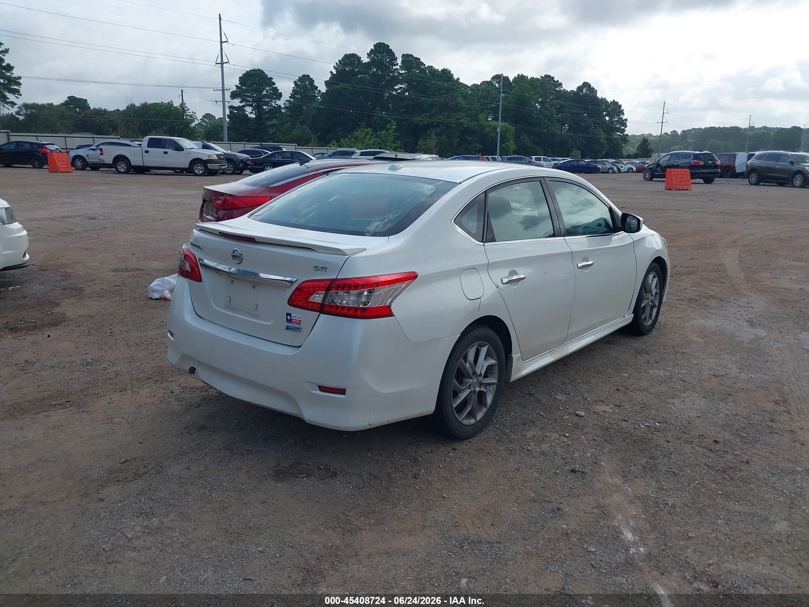 2013 Nissan Sentra Sr White vin: 3N1AB7AP9DL765187