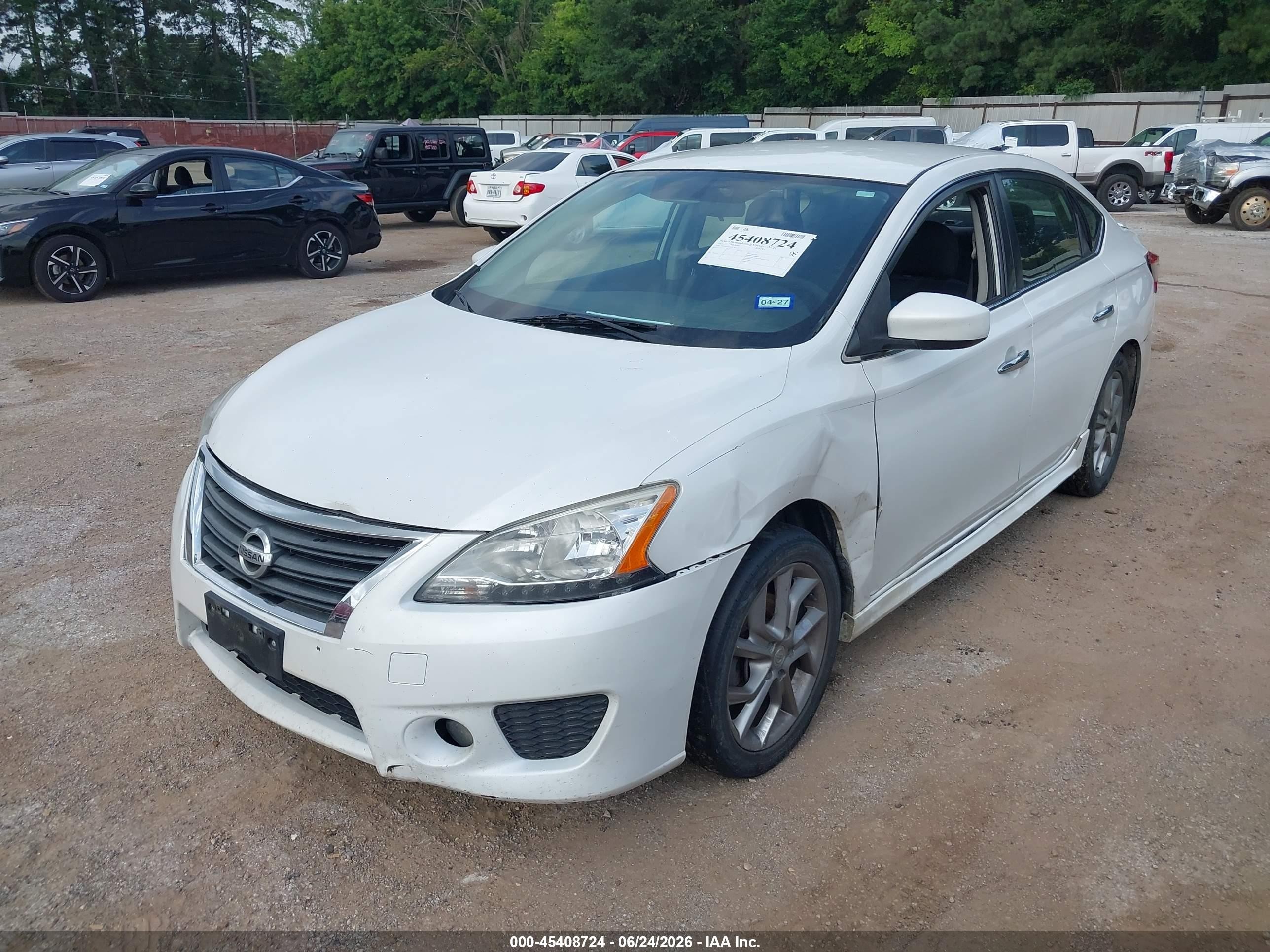 2013 Nissan Sentra Sr White vin: 3N1AB7AP9DL765187