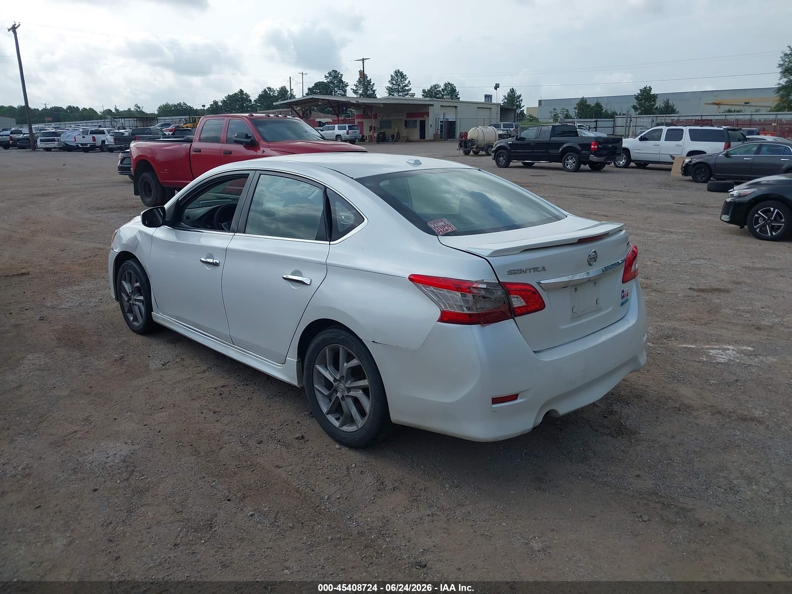 2013 Nissan Sentra Sr White vin: 3N1AB7AP9DL765187