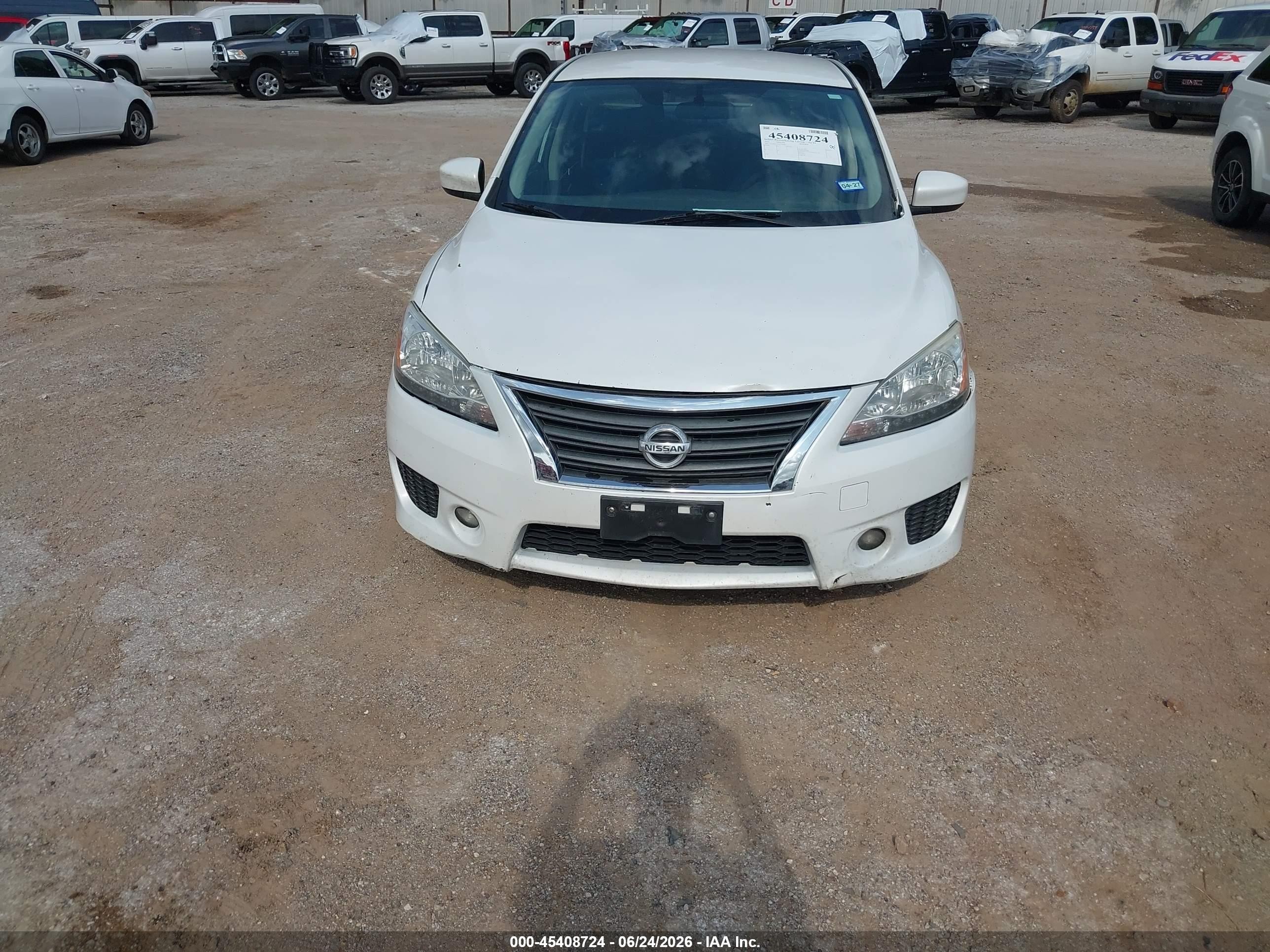 2013 Nissan Sentra Sr White vin: 3N1AB7AP9DL765187