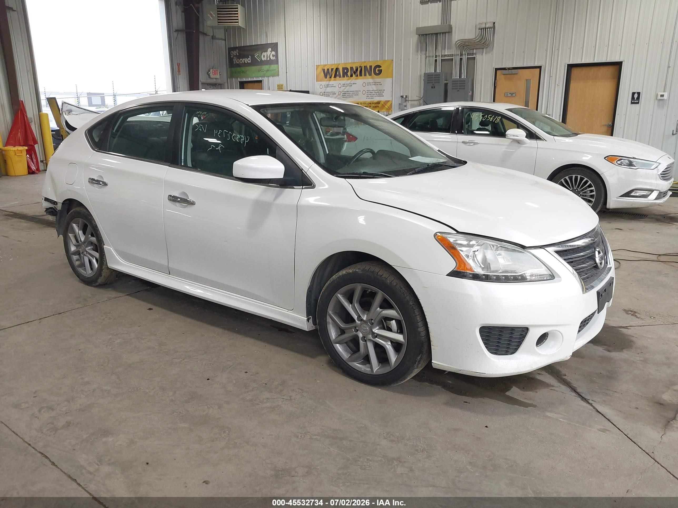 2013 Nissan Sentra Sr White vin: 3N1AB7AP9DL766310