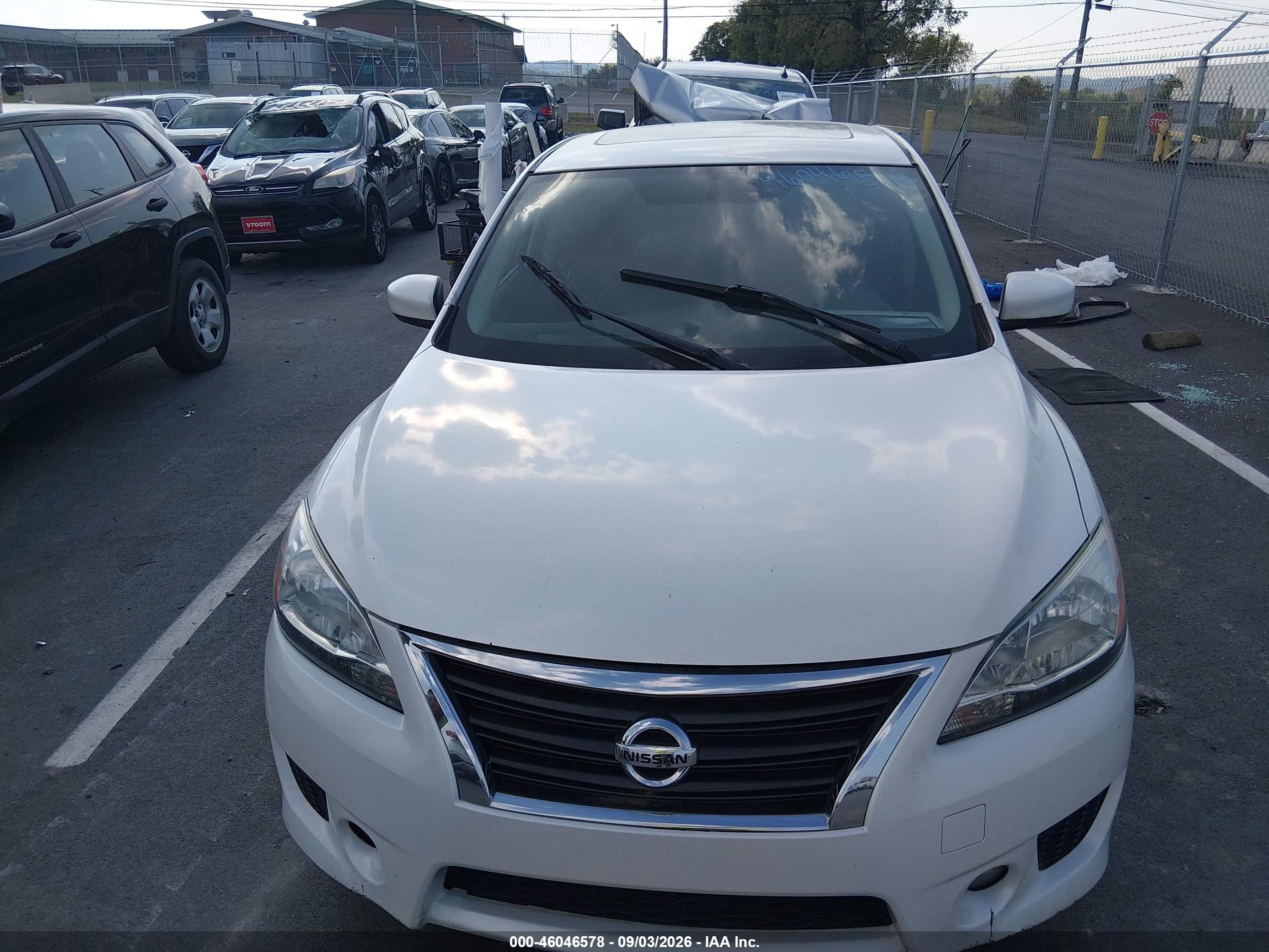 2013 Nissan Sentra Sr White vin: 3N1AB7AP9DL767246