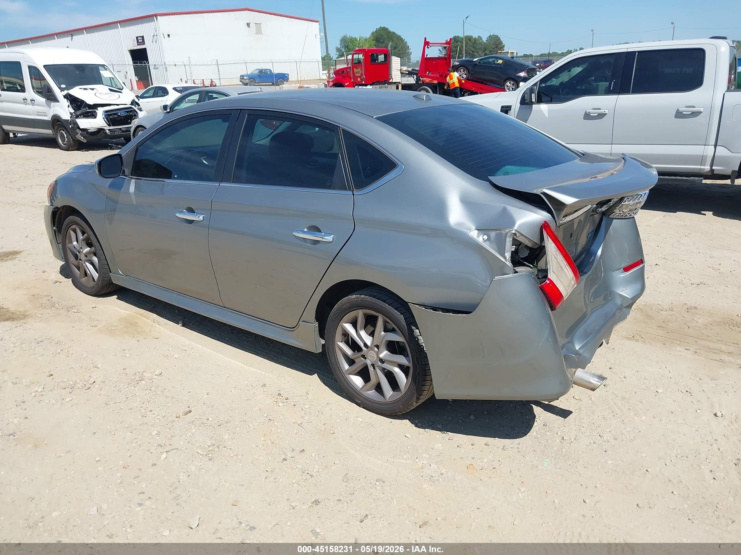 2013 Nissan Sentra Sr Gray vin: 3N1AB7AP9DL769742