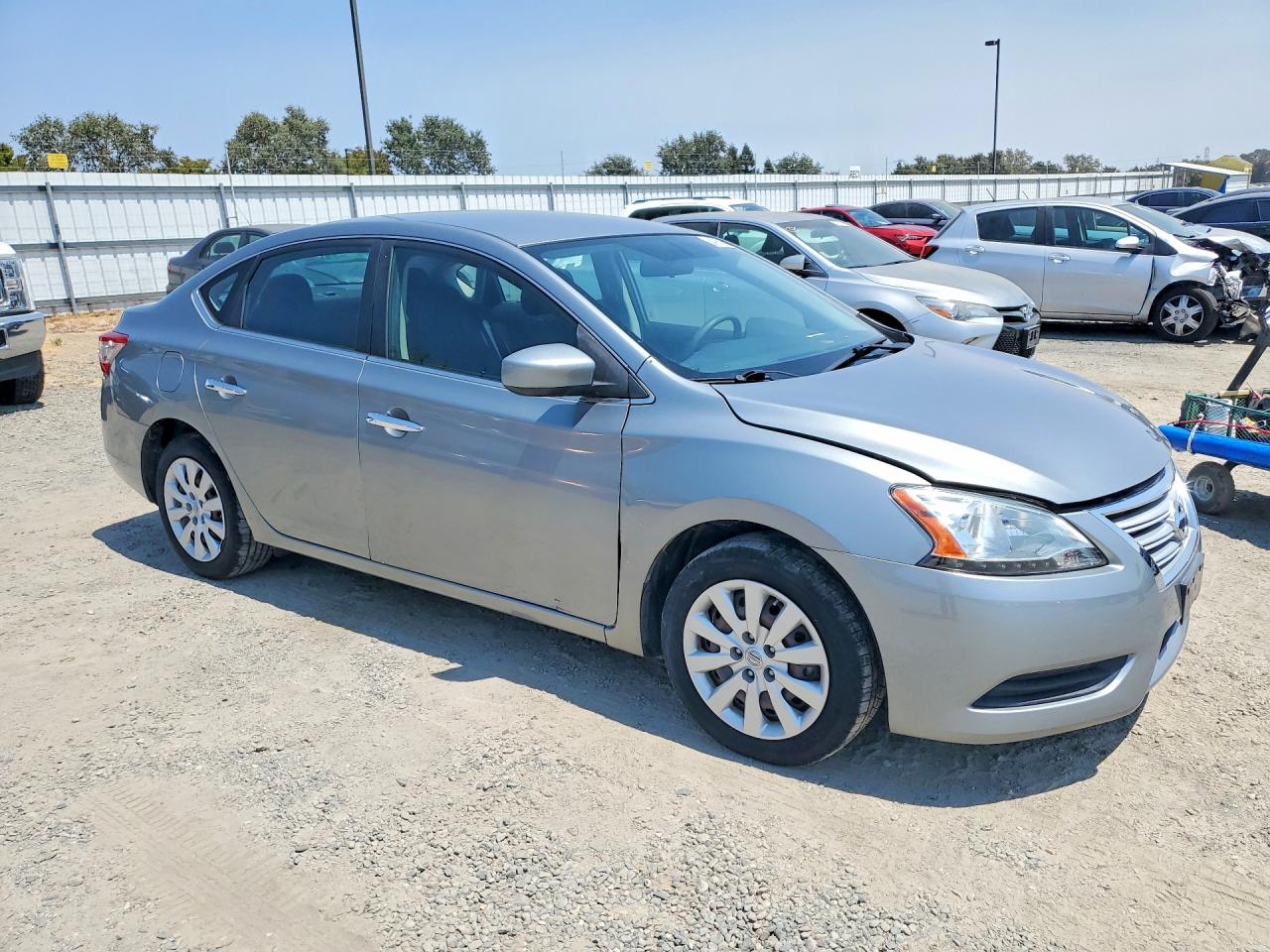 2013 Nissan Sentra S Silver vin: 3N1AB7AP9DL771233