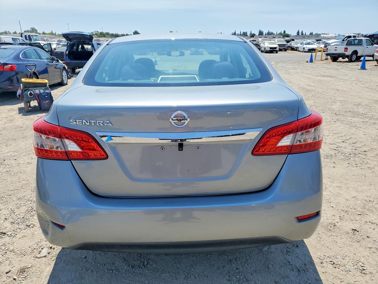 2013 Nissan Sentra S Silver vin: 3N1AB7AP9DL771233
