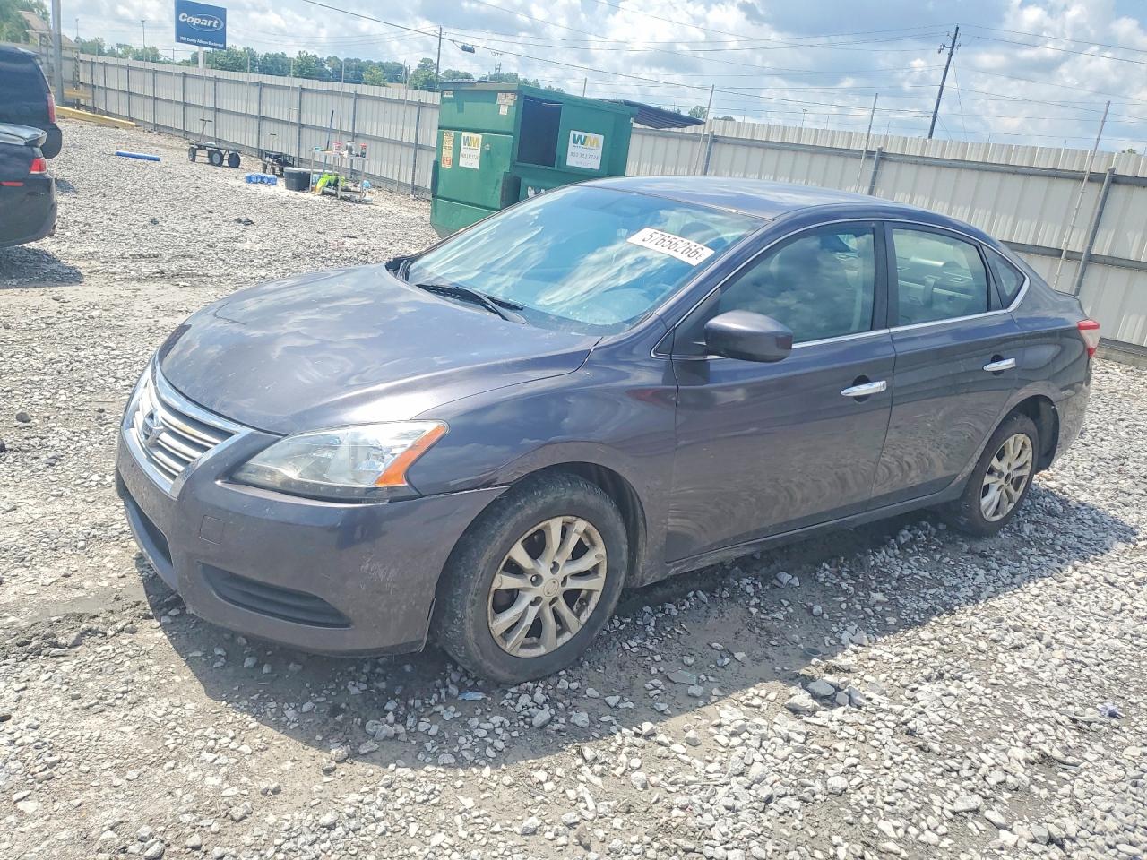 2013 Nissan Sentra S Gray vin: 3N1AB7AP9DL771555