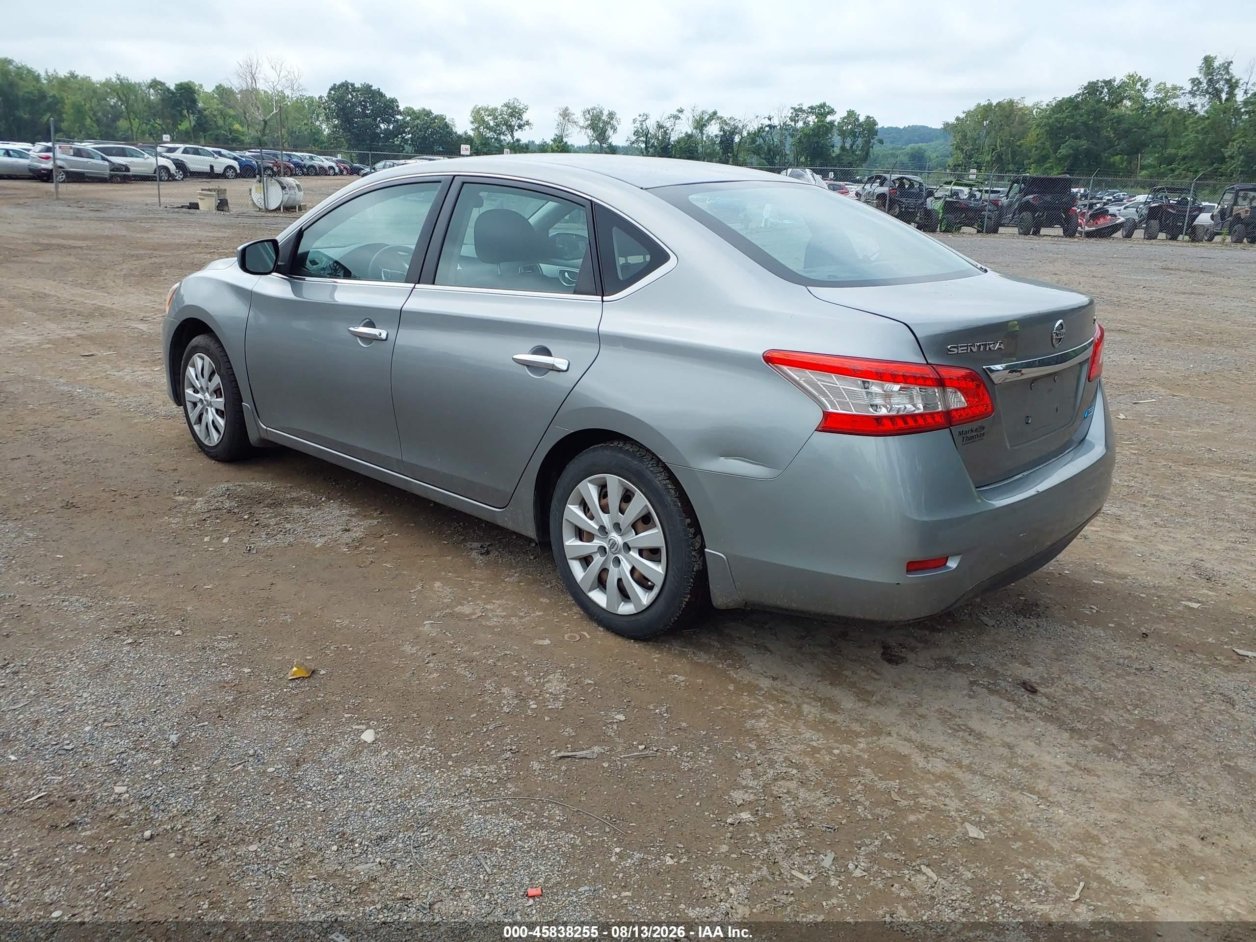 2013 Nissan Sentra Sv Silver vin: 3N1AB7AP9DL778084