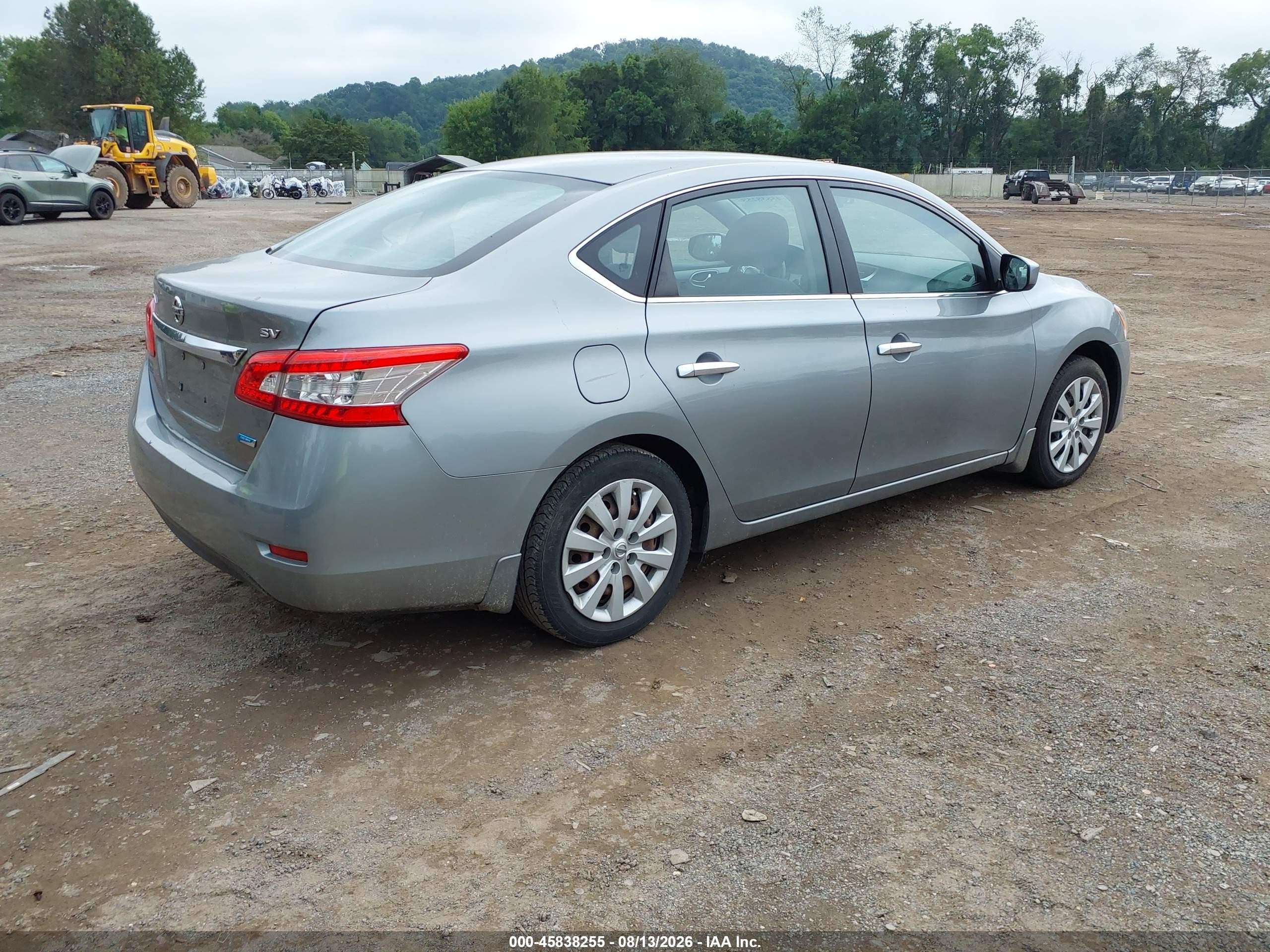 2013 Nissan Sentra Sv Silver vin: 3N1AB7AP9DL778084