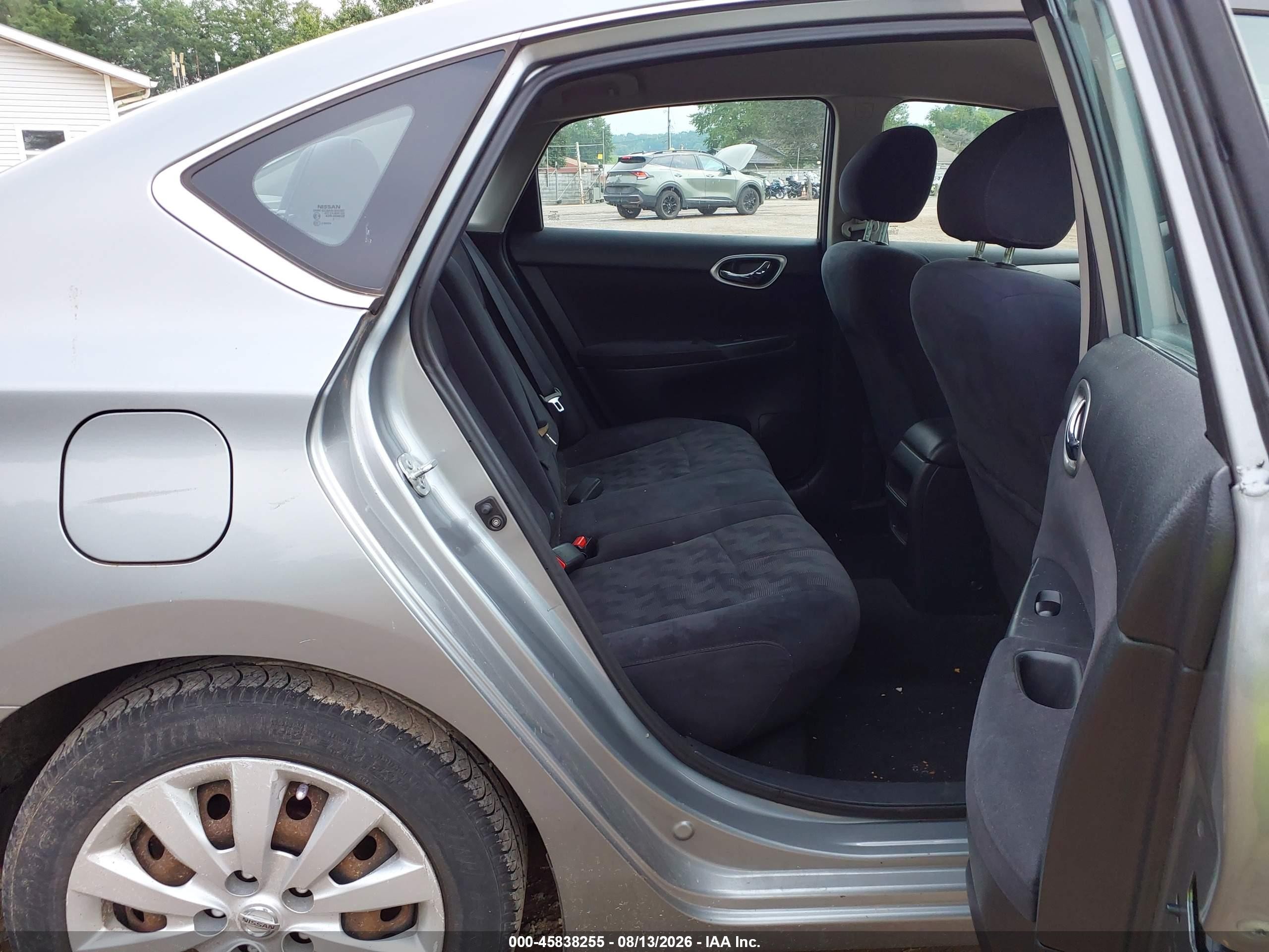2013 Nissan Sentra Sv Silver vin: 3N1AB7AP9DL778084