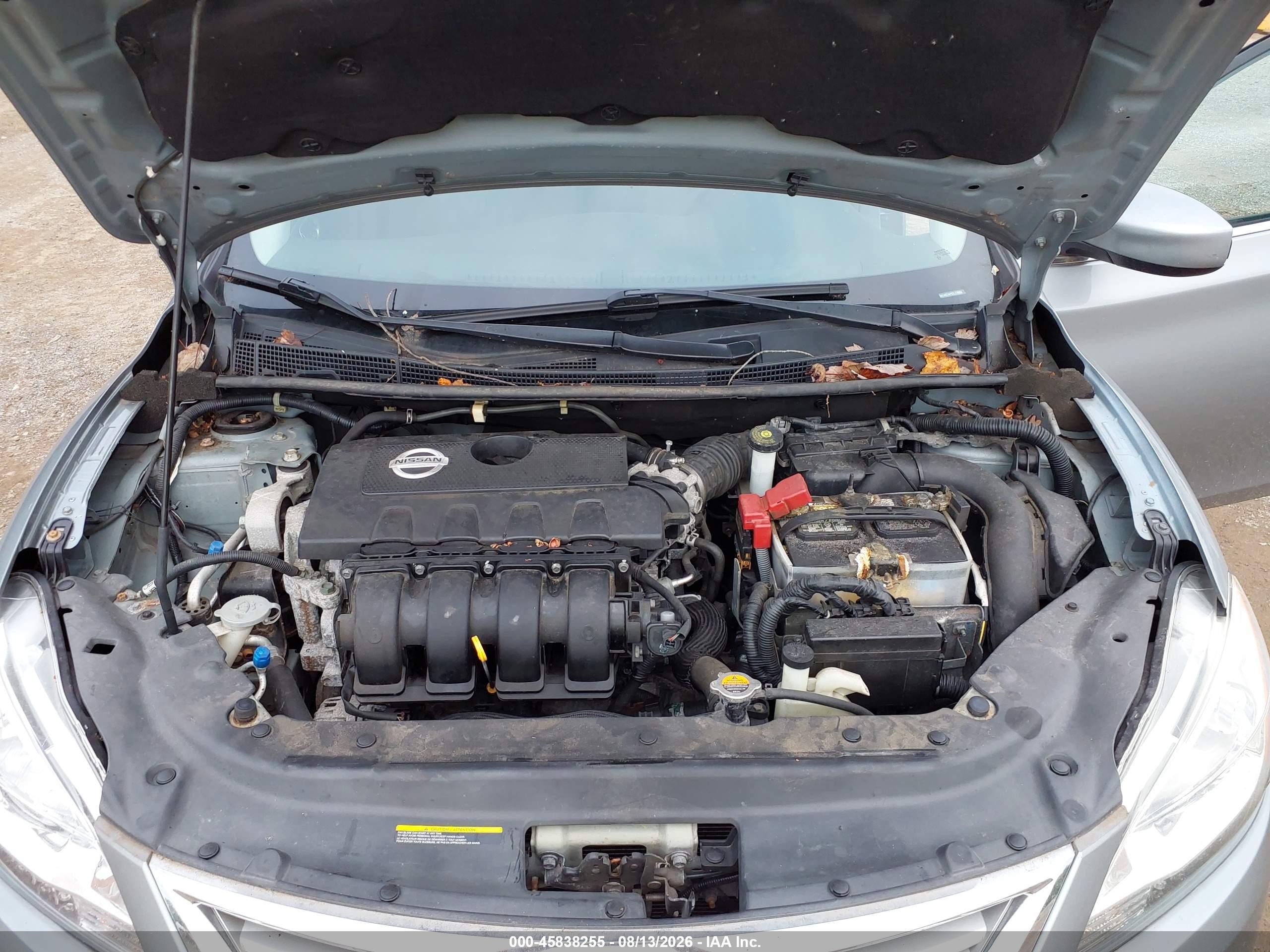 2013 Nissan Sentra Sv Silver vin: 3N1AB7AP9DL778084