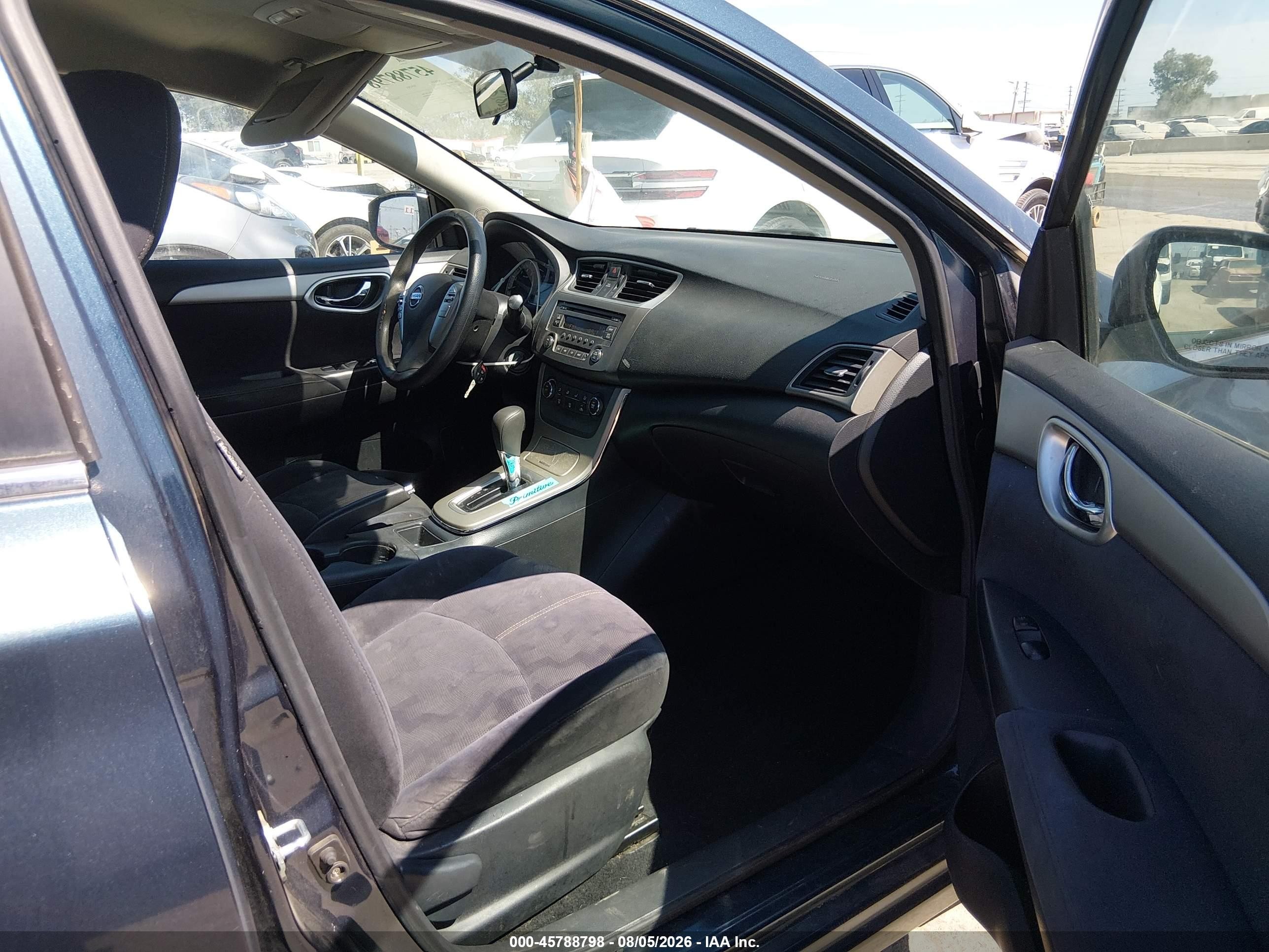 2013 Nissan Sentra Sv Blue vin: 3N1AB7AP9DL778943