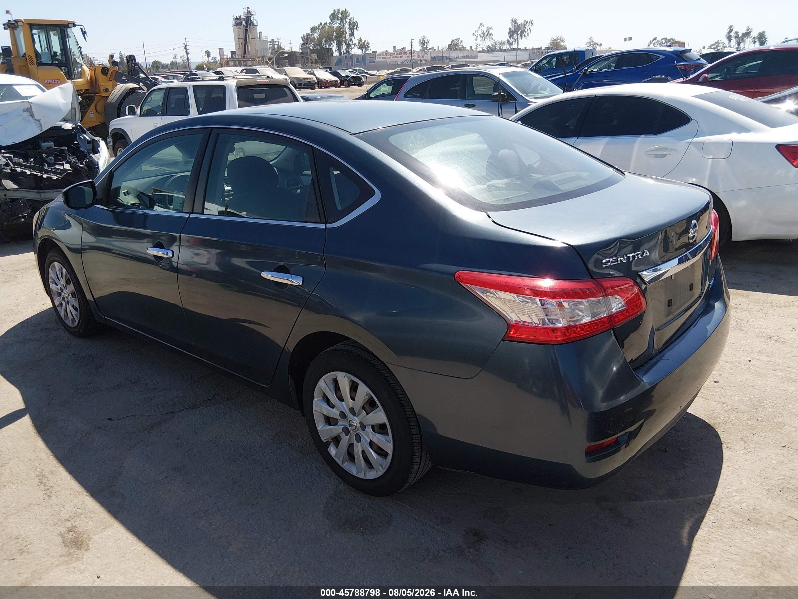 2013 Nissan Sentra Sv Blue vin: 3N1AB7AP9DL778943