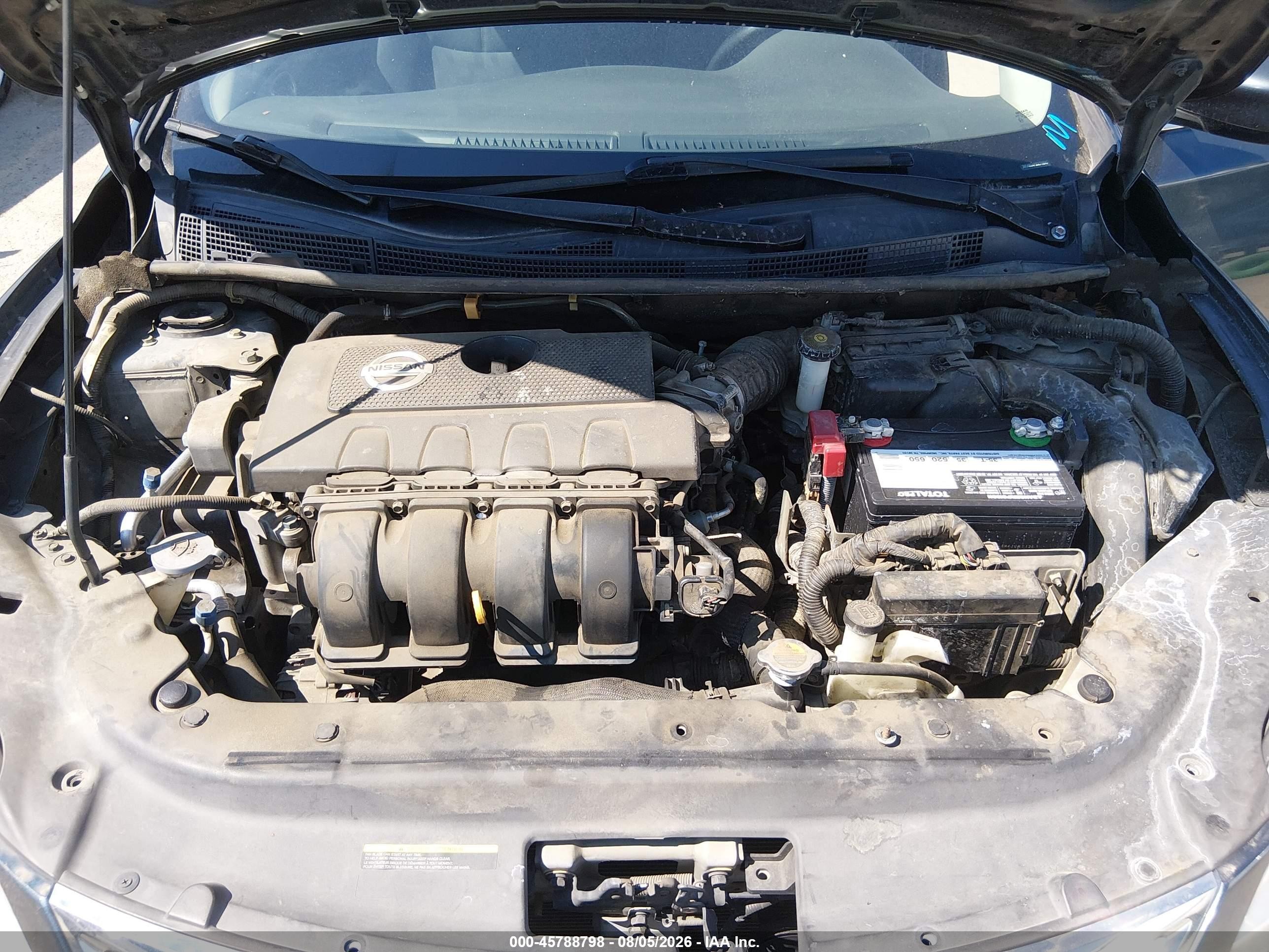 2013 Nissan Sentra Sv Blue vin: 3N1AB7AP9DL778943