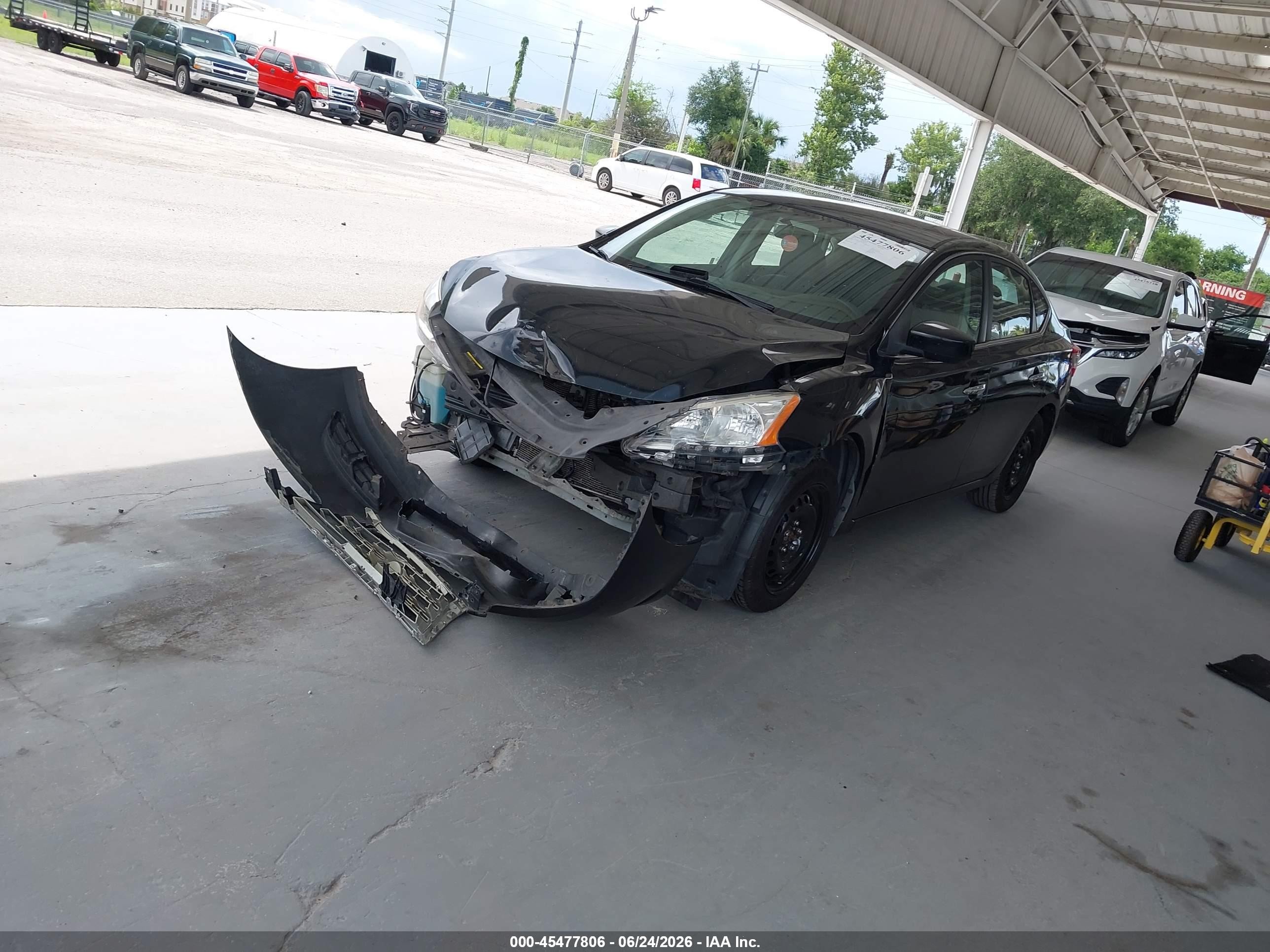 2013 Nissan Sentra S Черный vin: 3N1AB7AP9DL780112