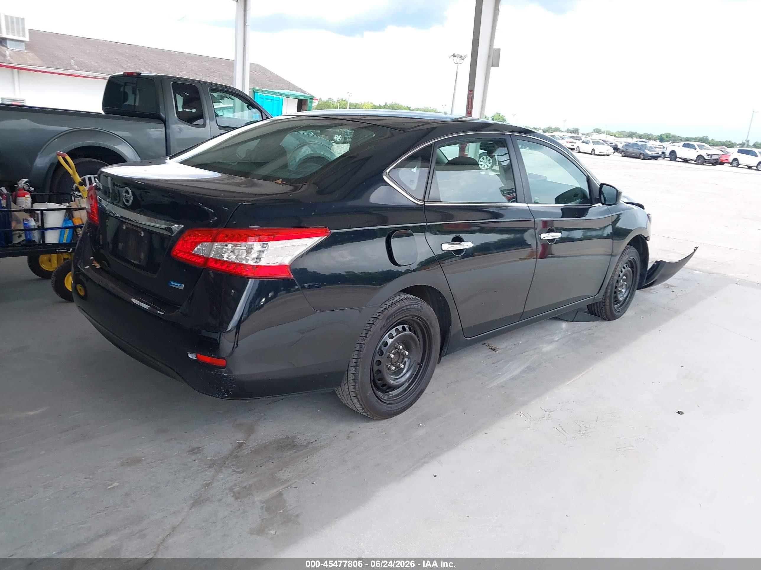 2013 Nissan Sentra S Черный vin: 3N1AB7AP9DL780112