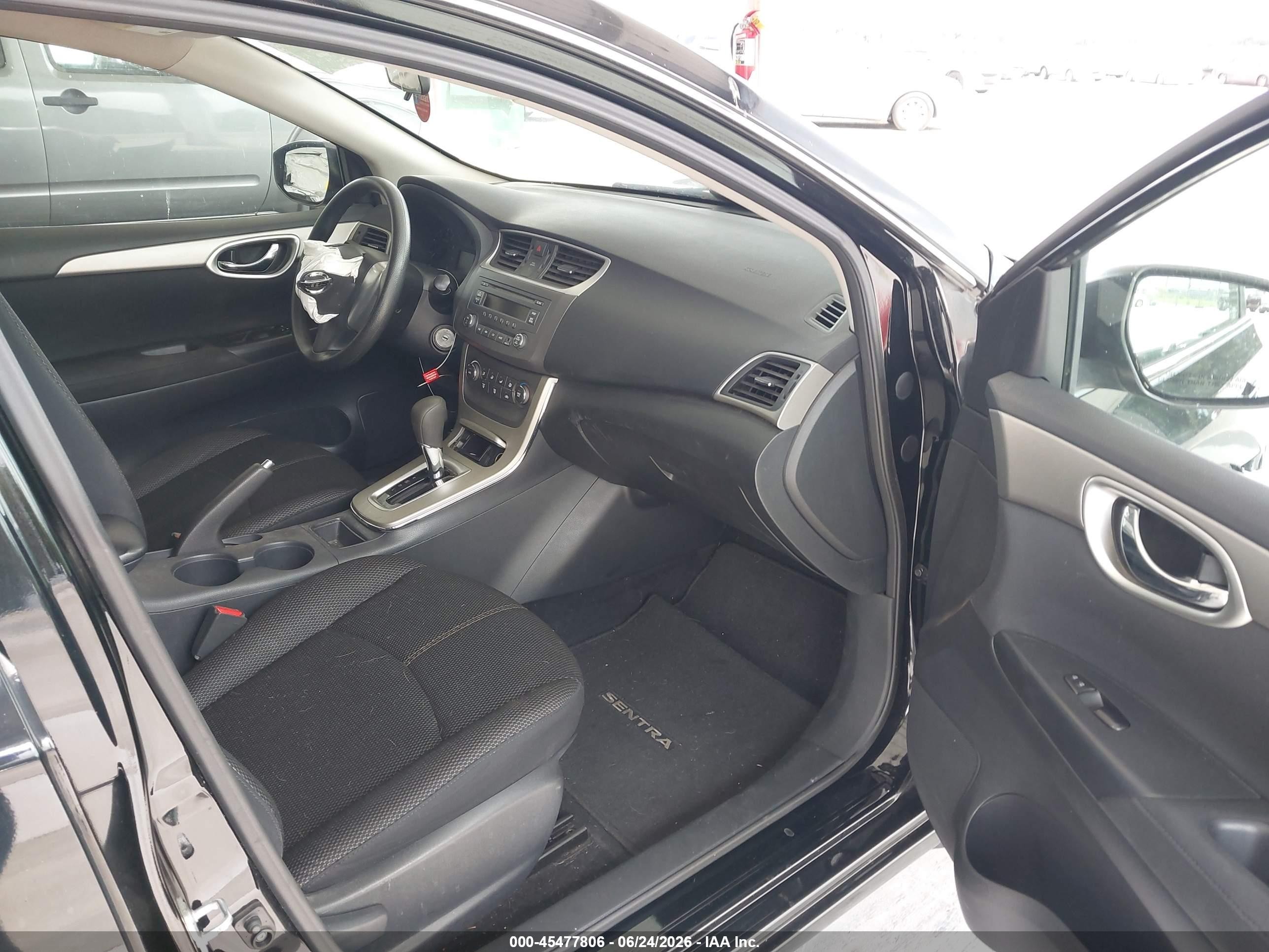 2013 Nissan Sentra S Черный vin: 3N1AB7AP9DL780112