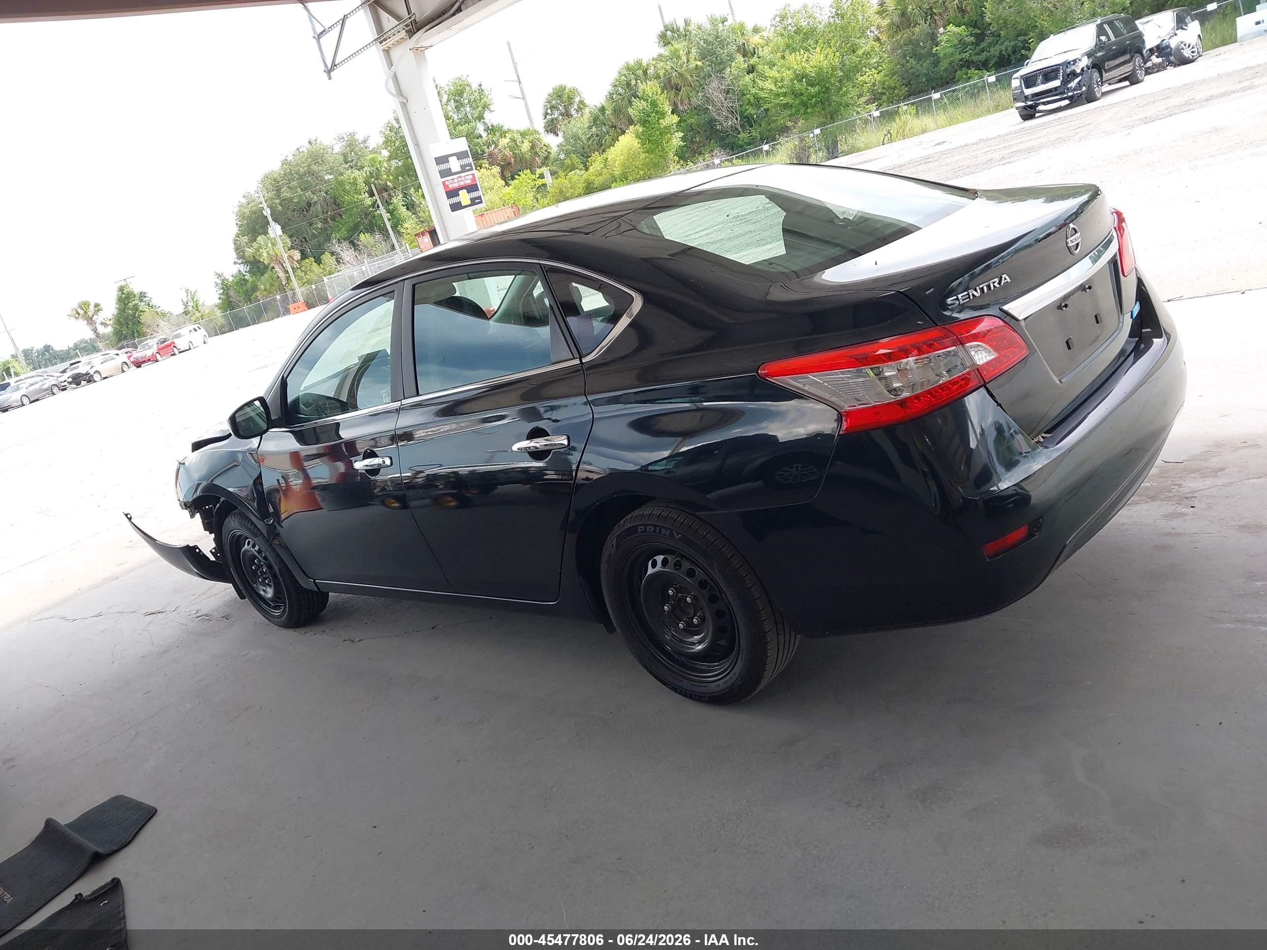 2013 Nissan Sentra S Черный vin: 3N1AB7AP9DL780112