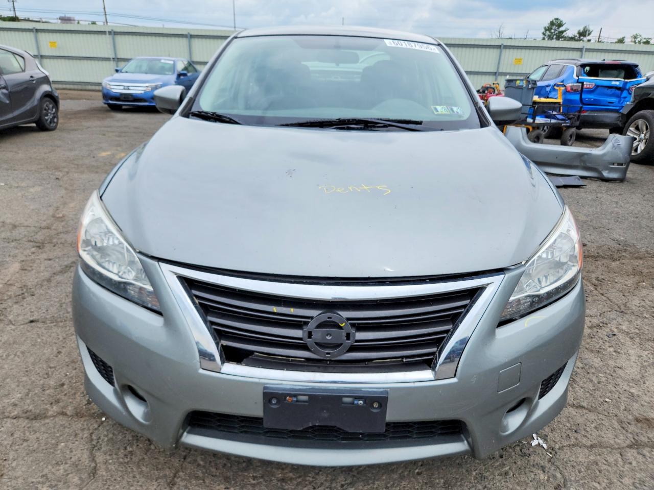 2013 Nissan Sentra S Silver vin: 3N1AB7AP9DL784287