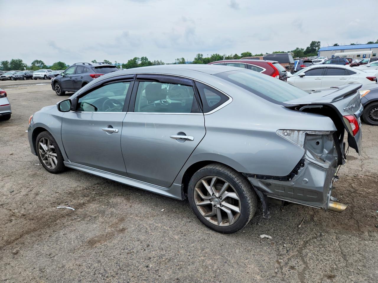 2013 Nissan Sentra S Silver vin: 3N1AB7AP9DL784287