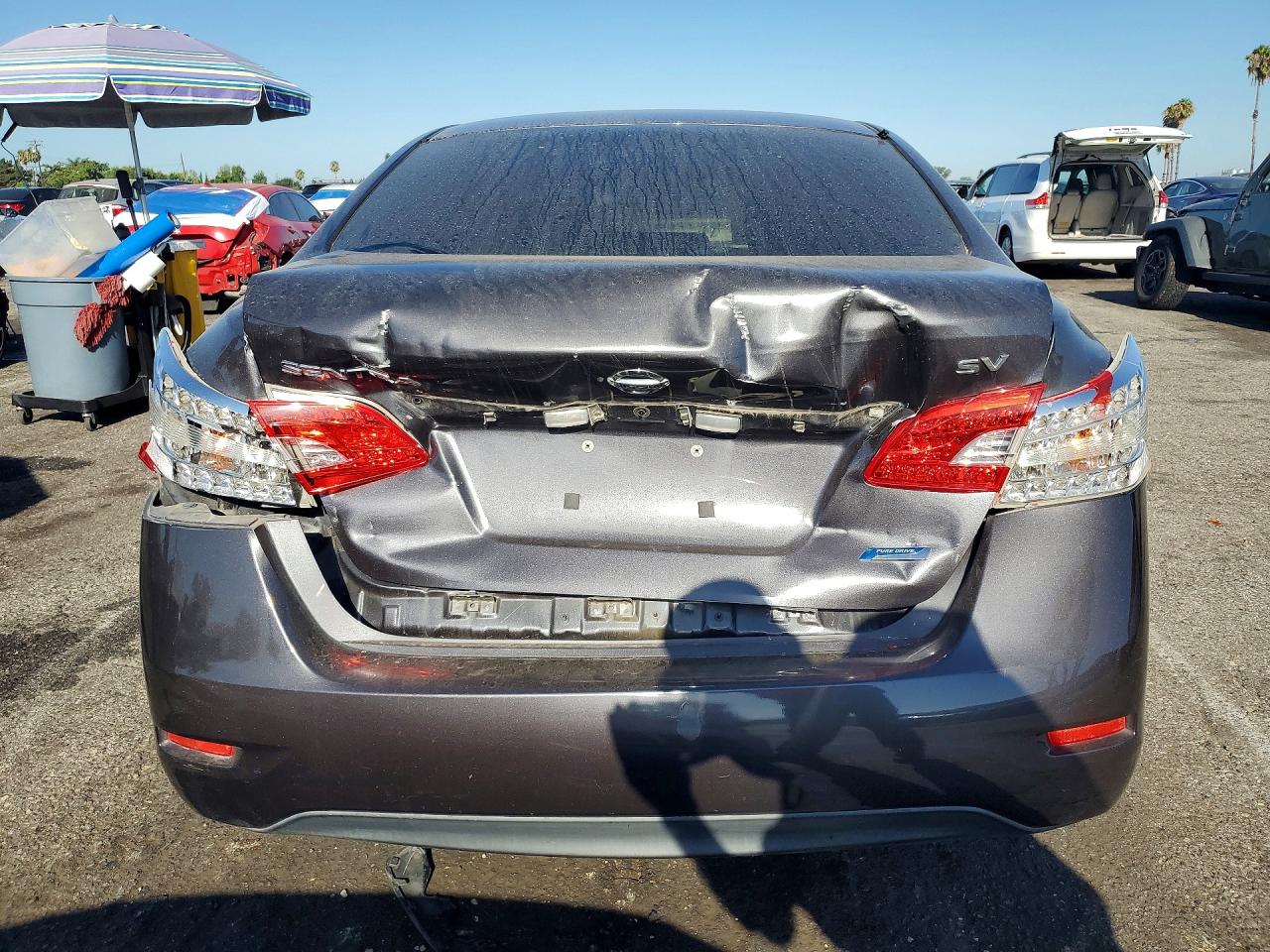 2013 Nissan Sentra S/sv/sr/sl Gray vin: 3N1AB7AP9DL785682