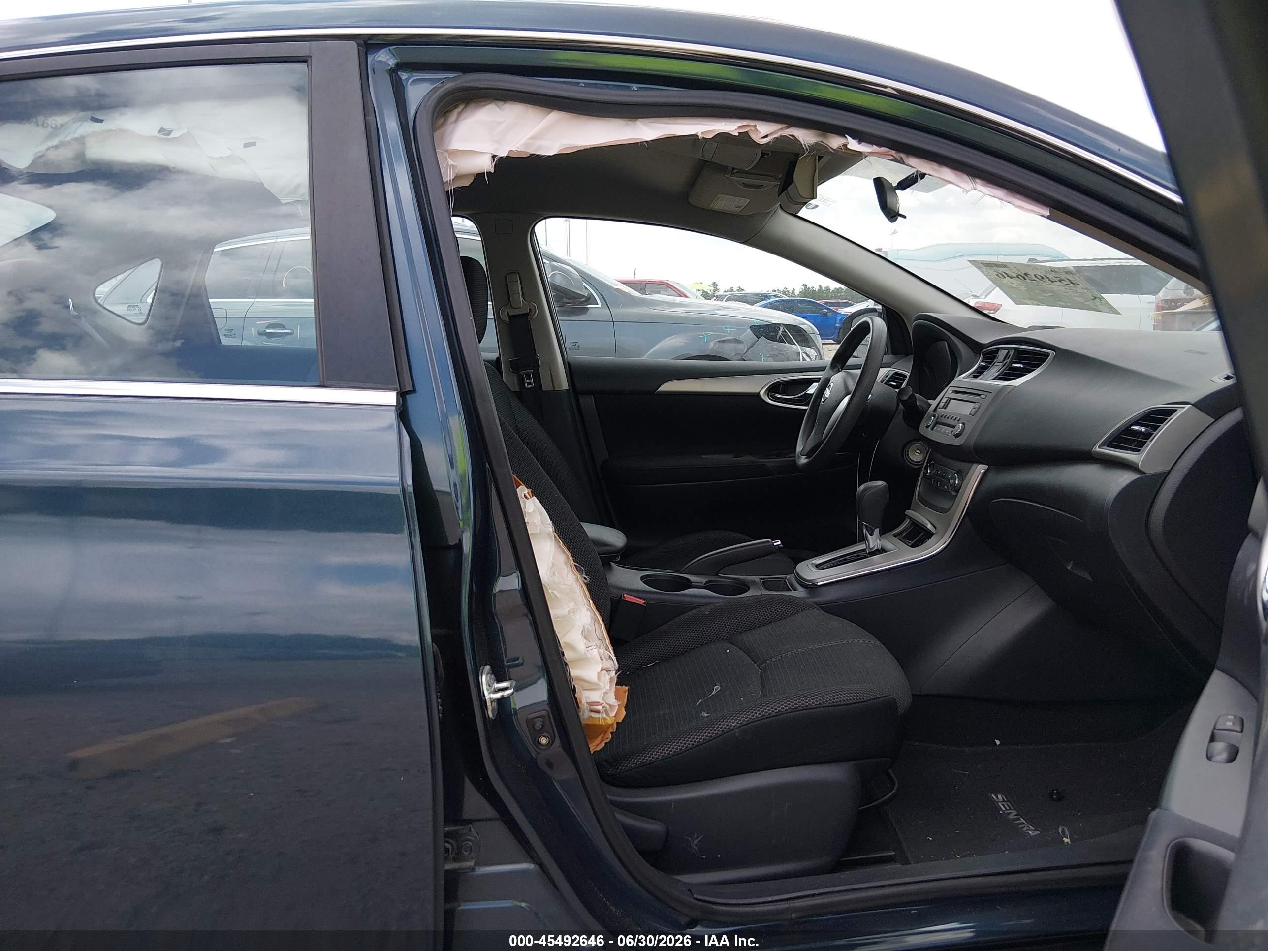 2013 Nissan Sentra S Blue vin: 3N1AB7AP9DL789845