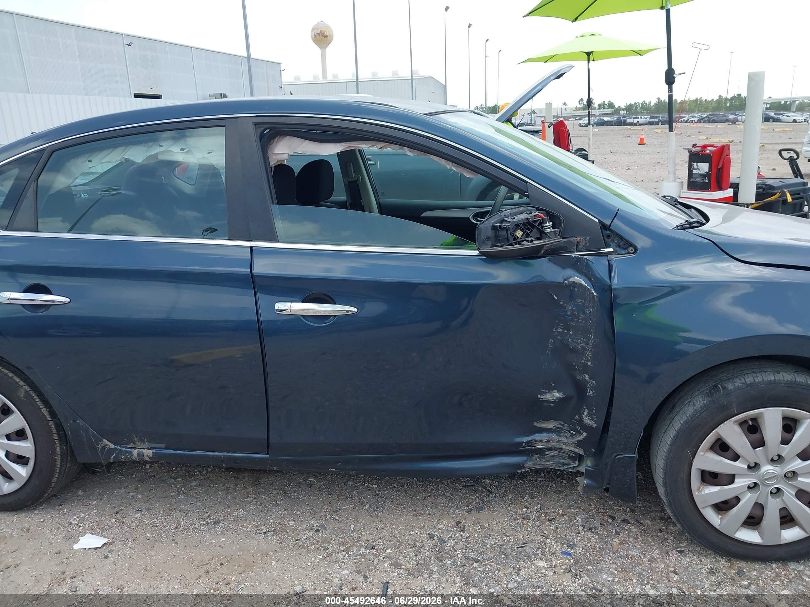 2013 Nissan Sentra S Blue vin: 3N1AB7AP9DL789845