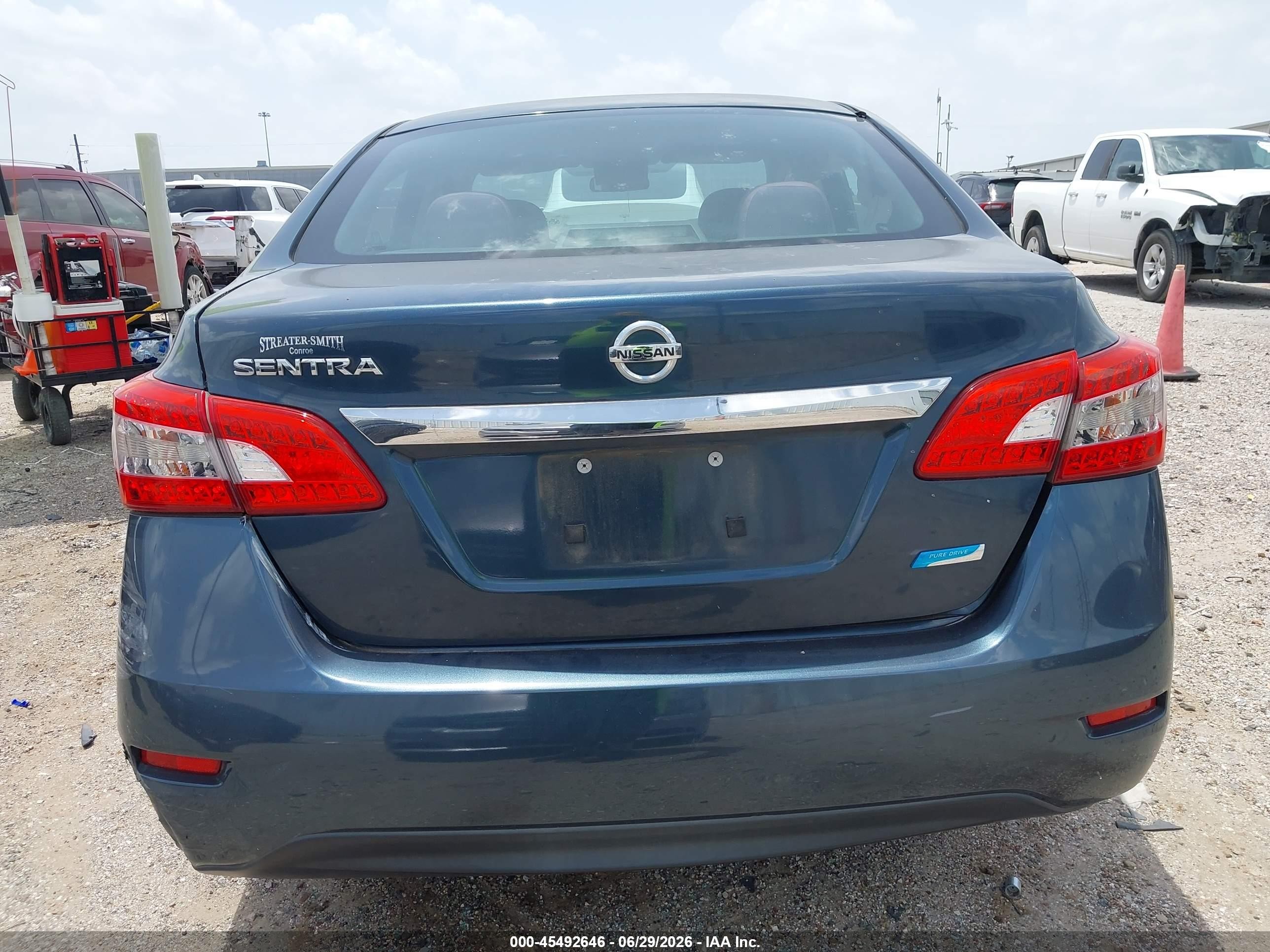 2013 Nissan Sentra S Blue vin: 3N1AB7AP9DL789845