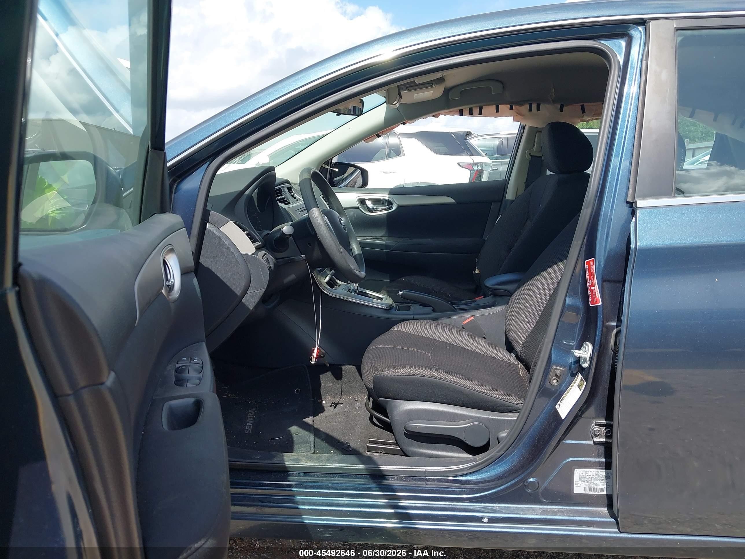 2013 Nissan Sentra S Blue vin: 3N1AB7AP9DL789845