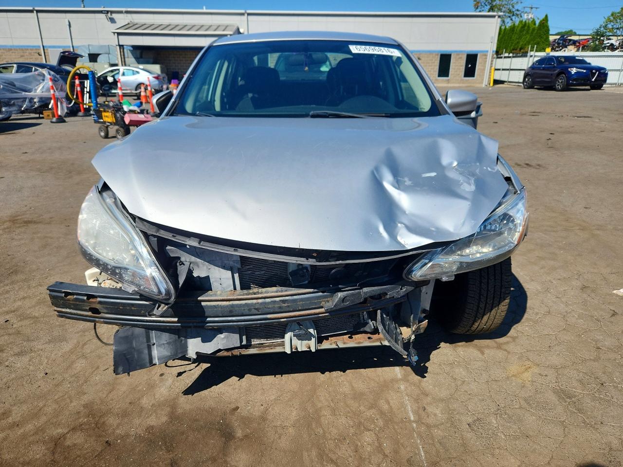 2013 Nissan Sentra S Gray vin: 3N1AB7AP9DL792678