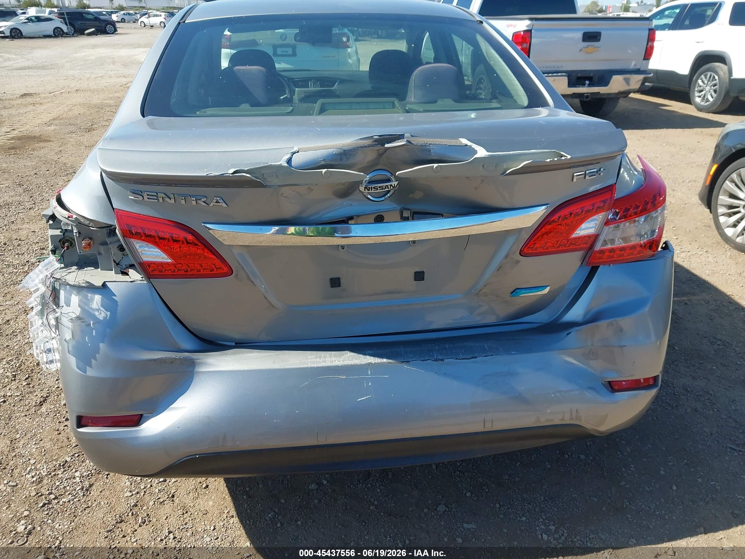 2013 Nissan Sentra Fe+ S Gray vin: 3N1AB7AP9DL796066