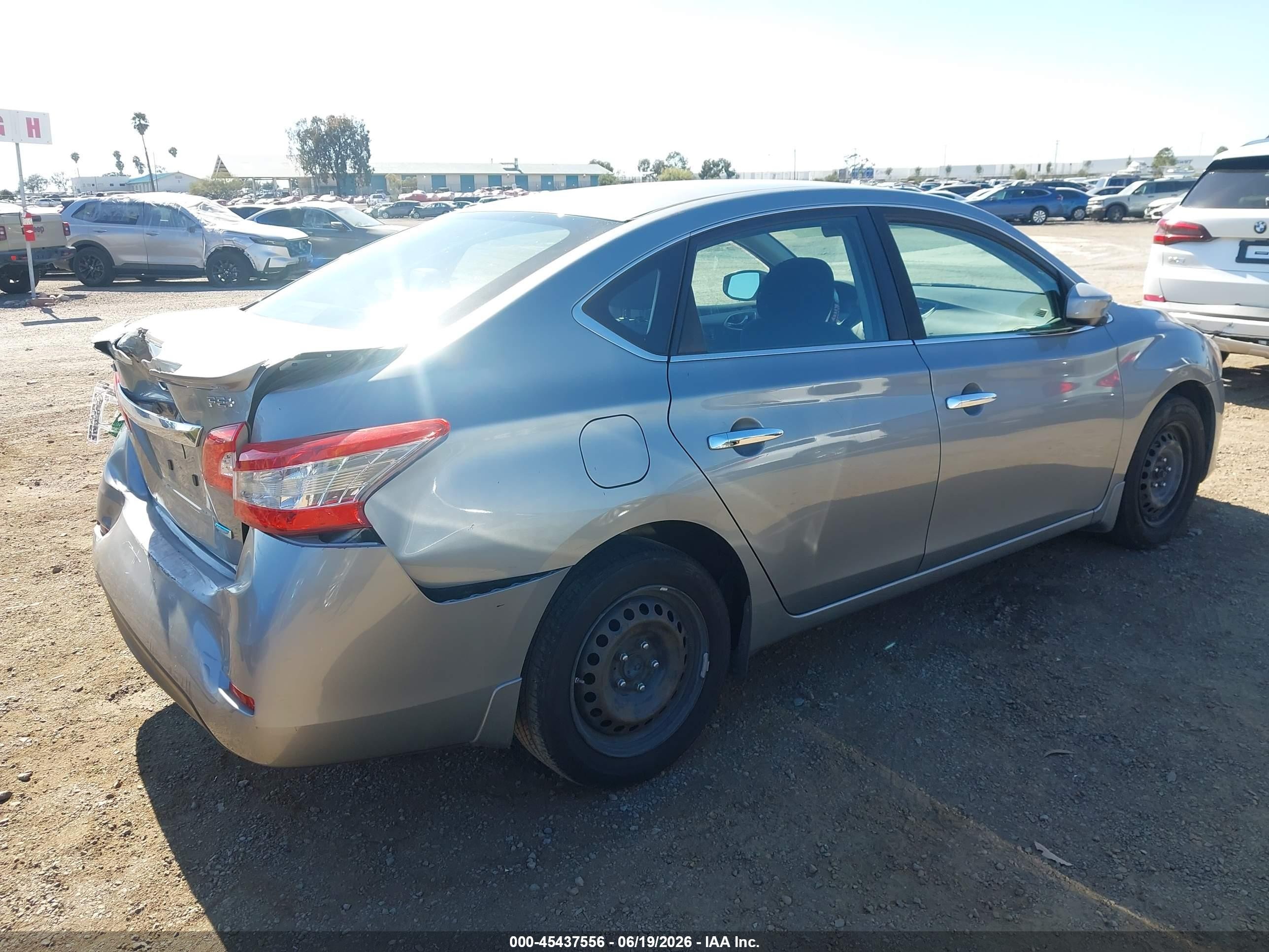 2013 Nissan Sentra Fe+ S Gray vin: 3N1AB7AP9DL796066