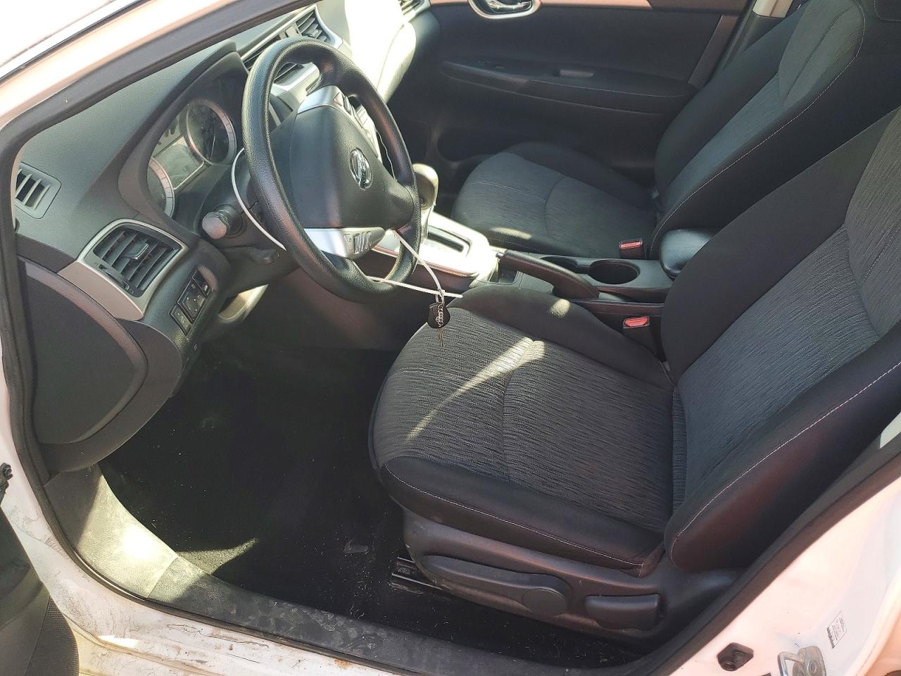 2014 Nissan Sentra Sv White vin: 3N1AB7AP9EL607613