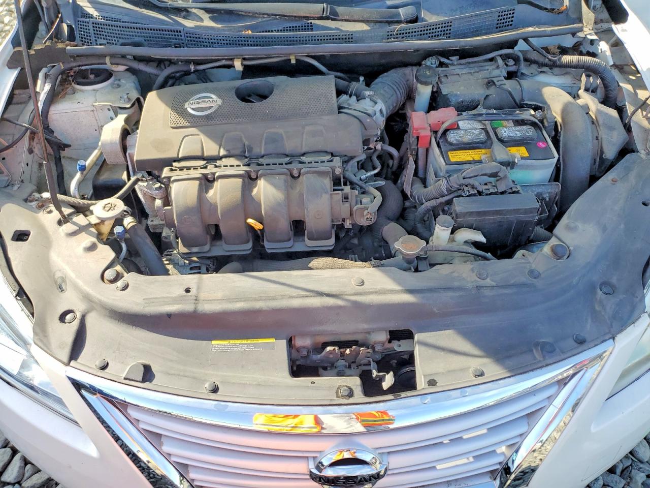 2014 Nissan Sentra Sv White vin: 3N1AB7AP9EL607613