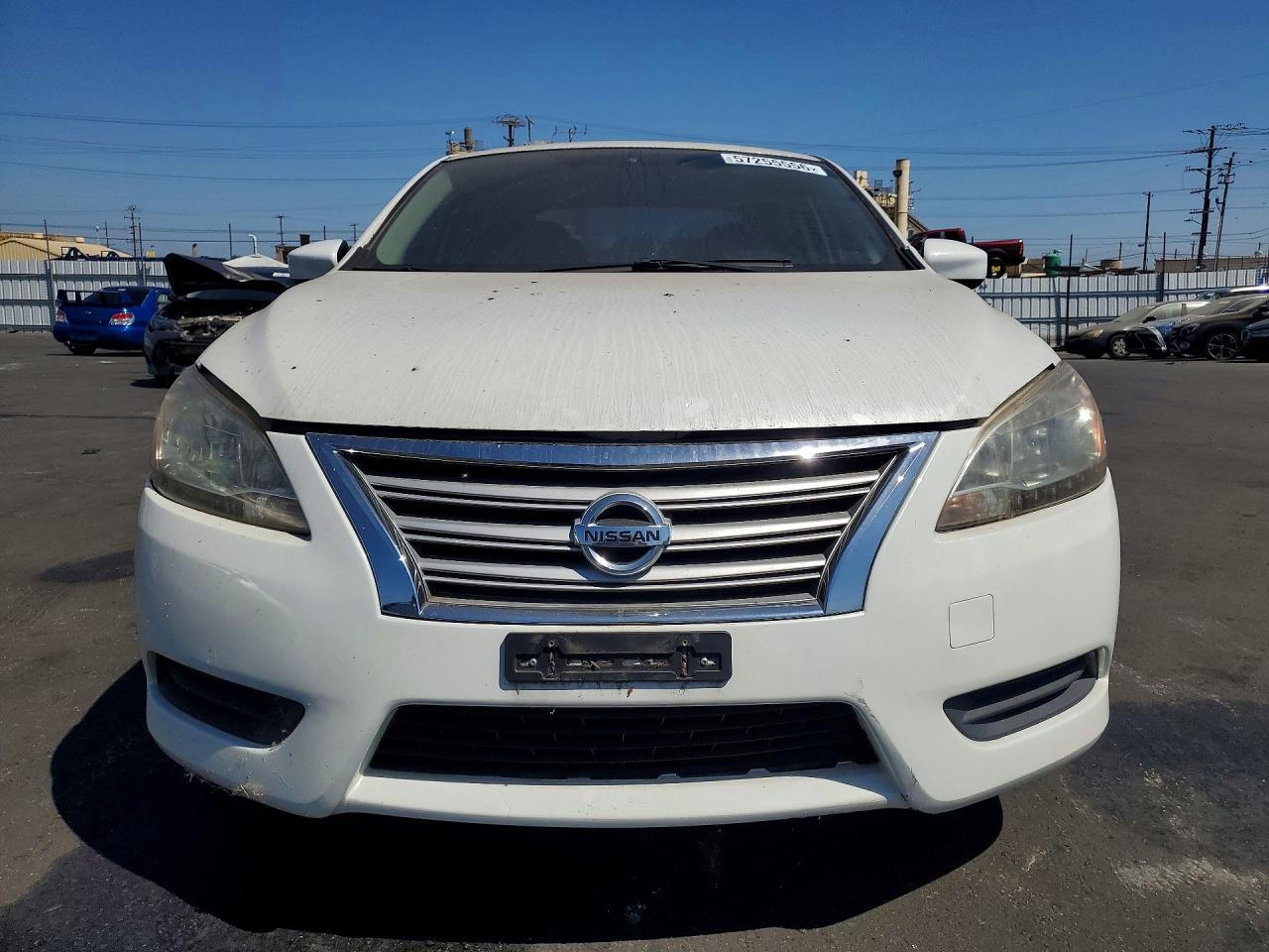 2014 Nissan Sentra Sv White vin: 3N1AB7AP9EL628588